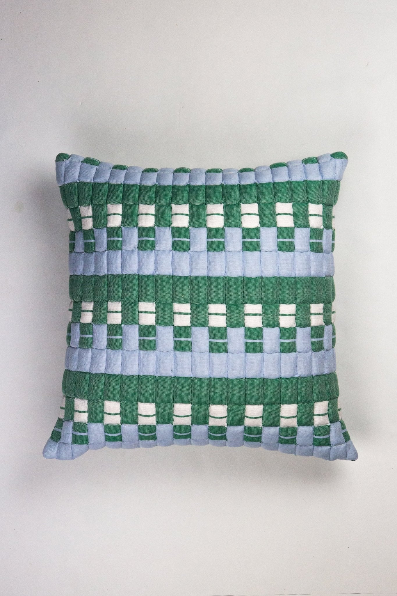 Archive New York Sujani Quilted Pillow - Blue & Green