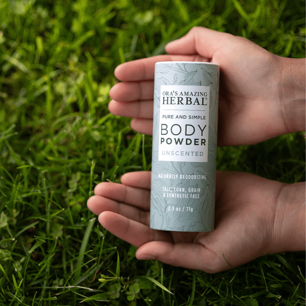 Ora's Amazing Herbal Talc Free Body Powder, Unscented - Image 4