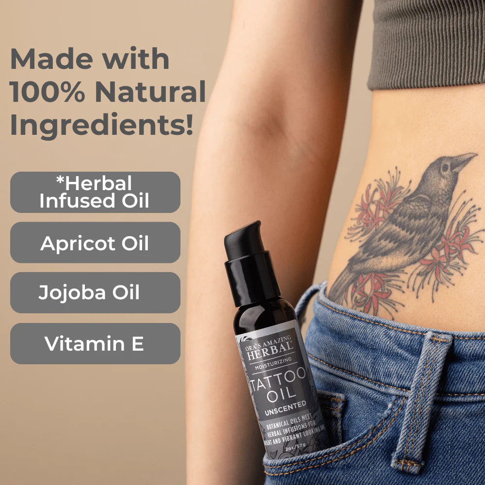 Ora's Amazing Herbal Tattoo Oil, Natural Tattoo Aftercare - Image 5