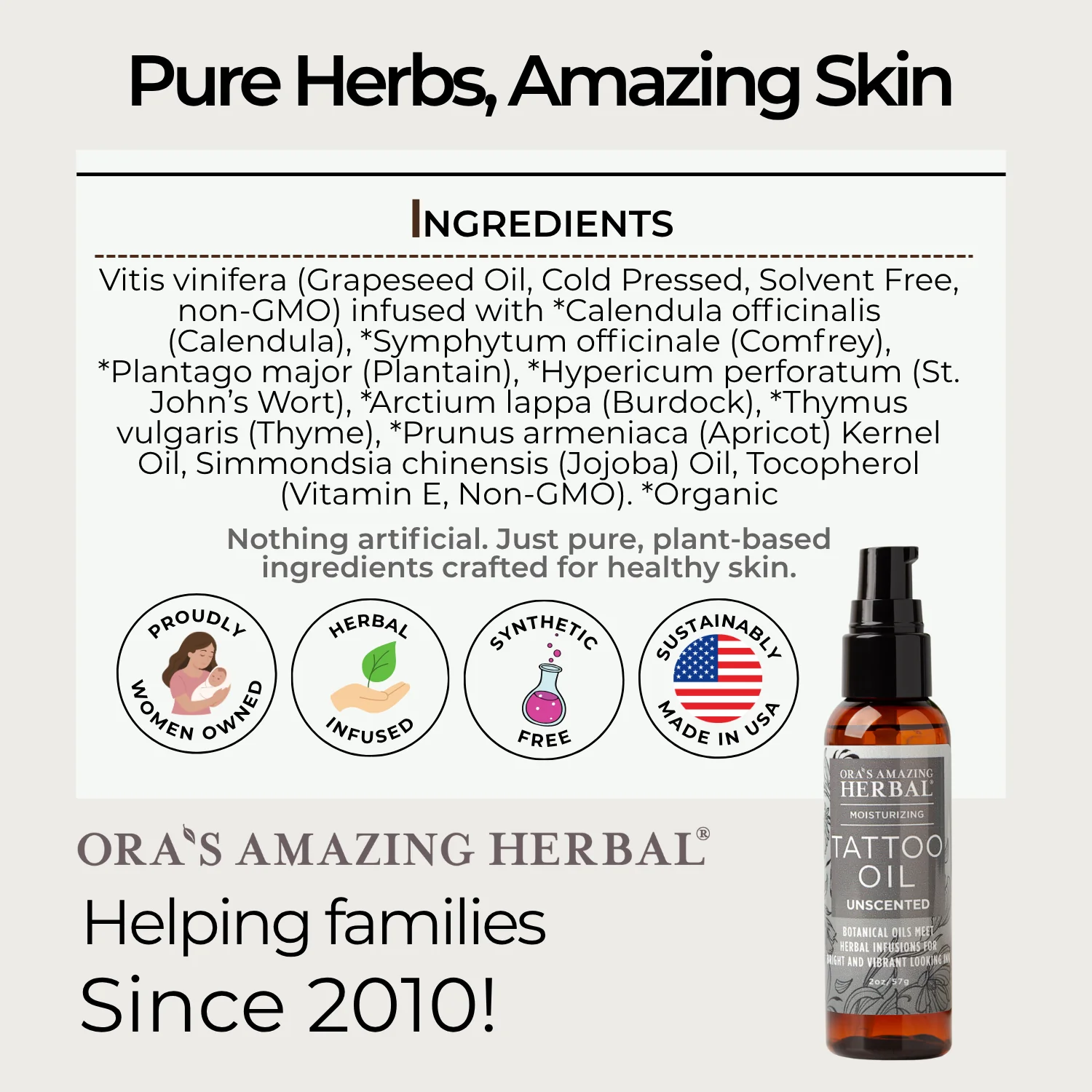 Ora's Amazing Herbal Tattoo Oil, Natural Tattoo Aftercare - Image 6