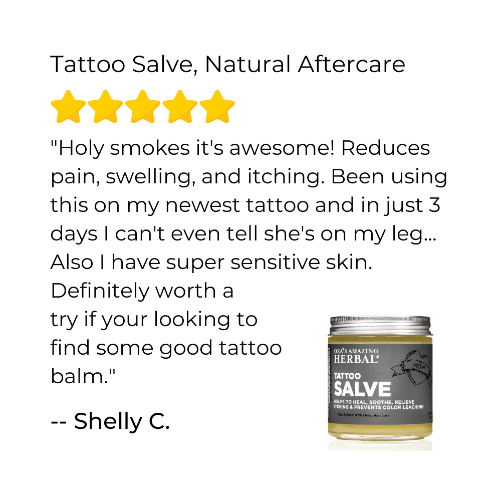 Ora's Amazing Herbal Tattoo Salve, Natural Tattoo Aftercare - Image 3