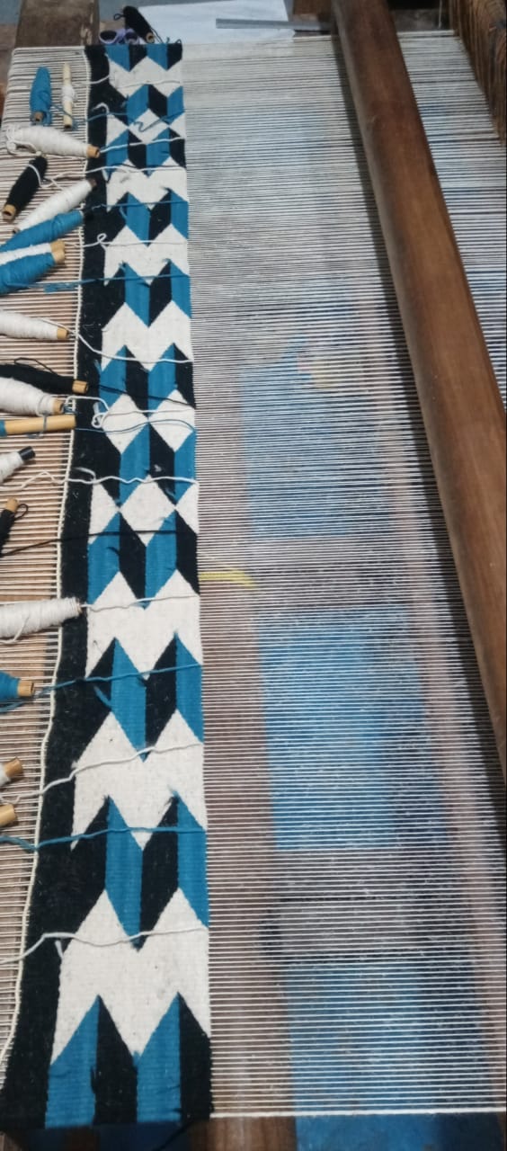 Archive New York Teo Rug in Blue/Black - Image 5