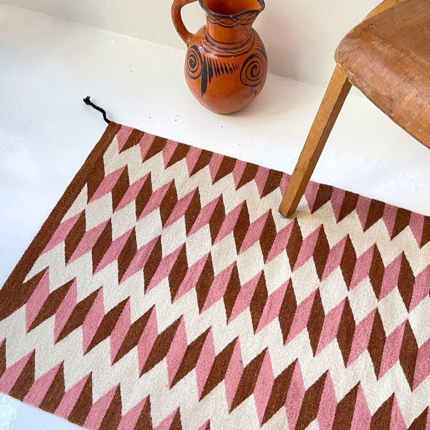 Archive New York Teo Rug in Umber/Pink