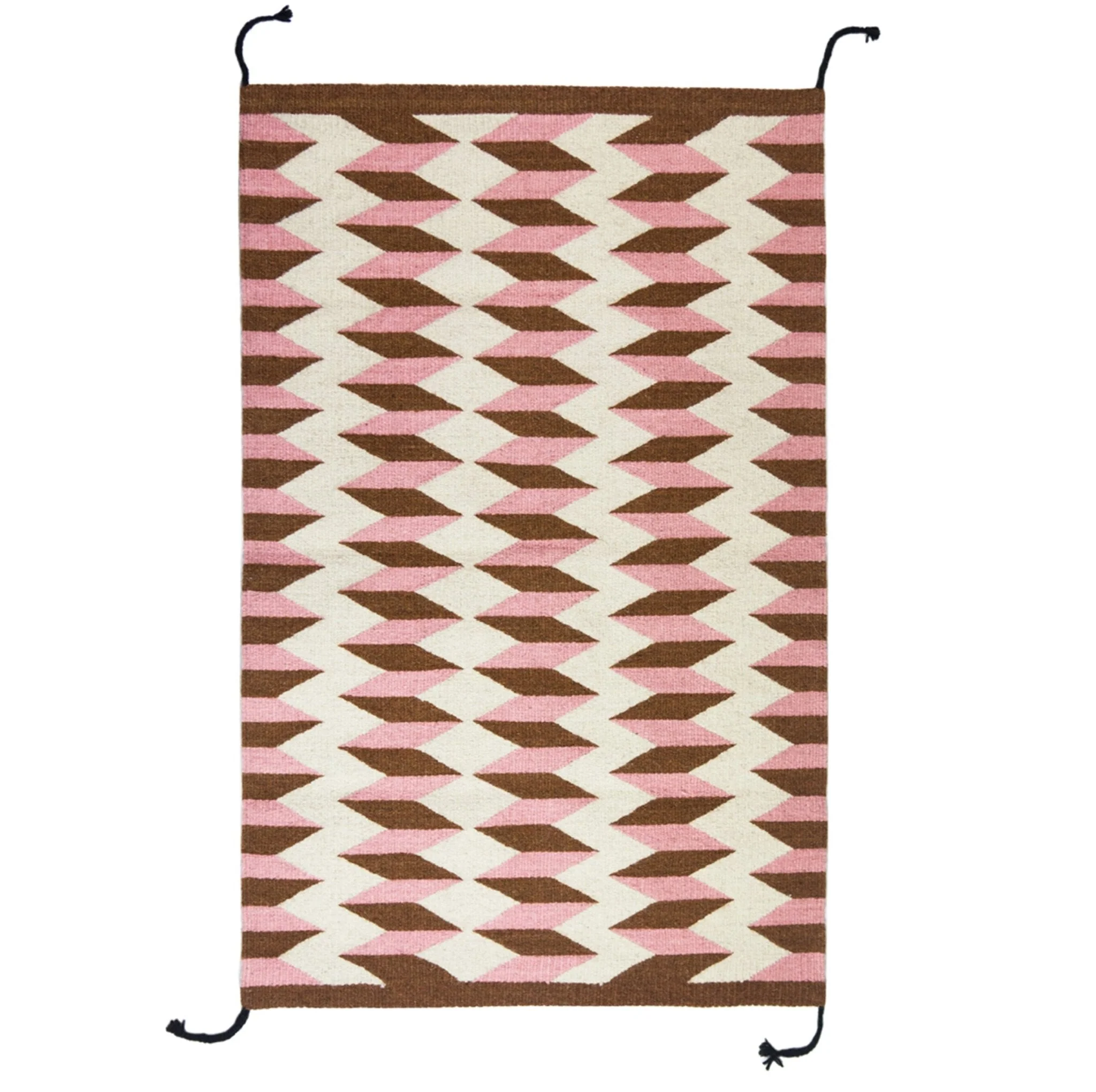 Archive New York Teo Rug in Umber/Pink - Image 2