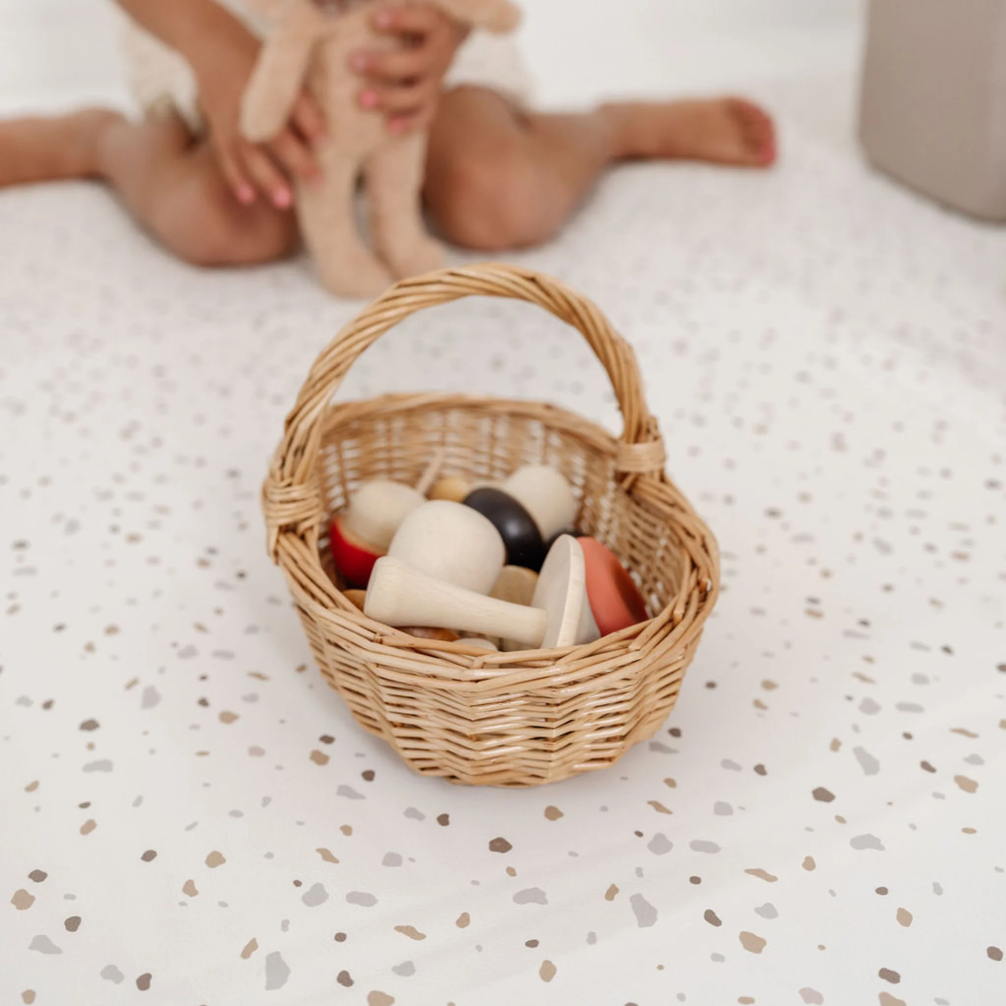 Terrazzo Chalk Vegan Leather Mat - Image 10