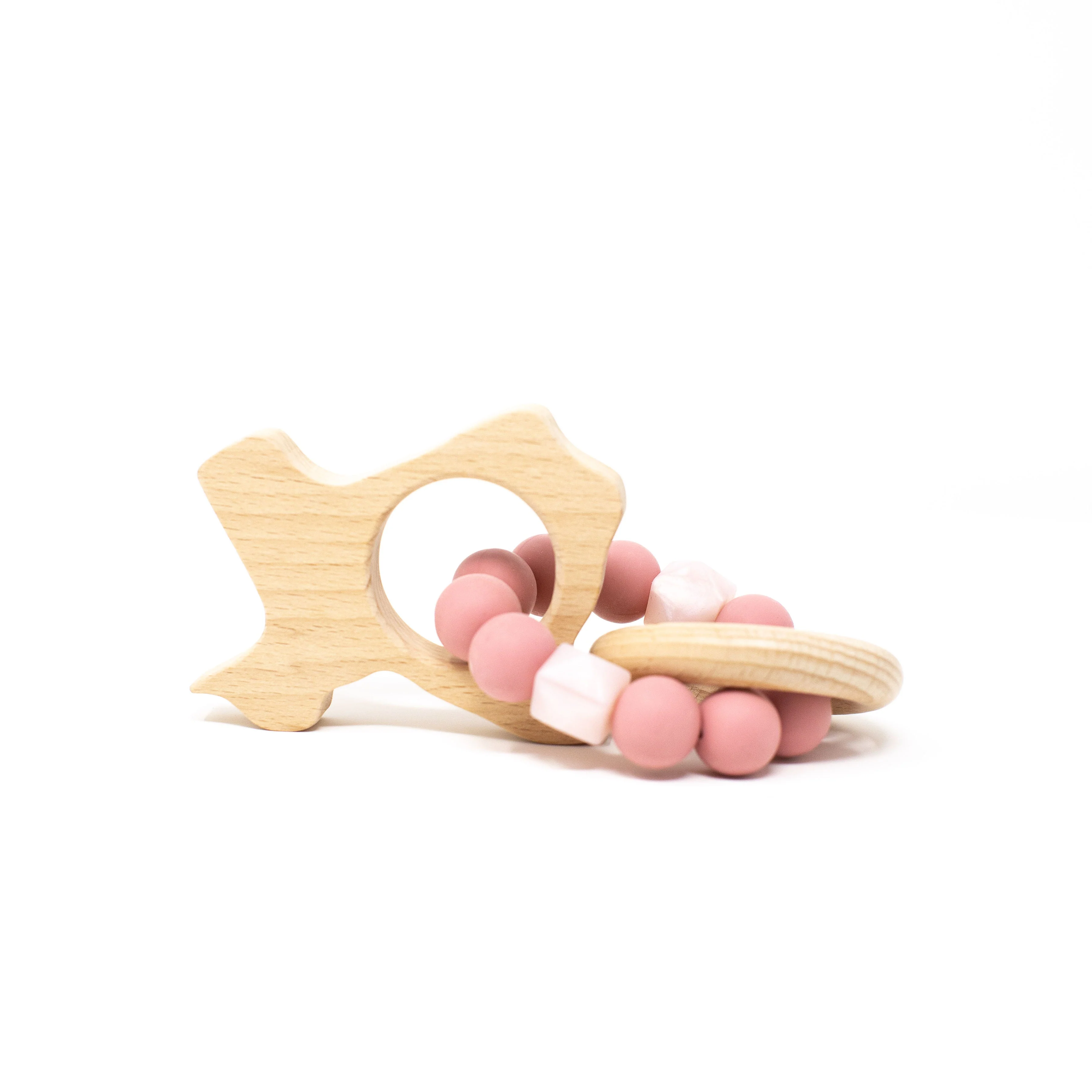 Three Hearts Texas Rattle - Beech Wood & Food Grade Silicone - Image 10