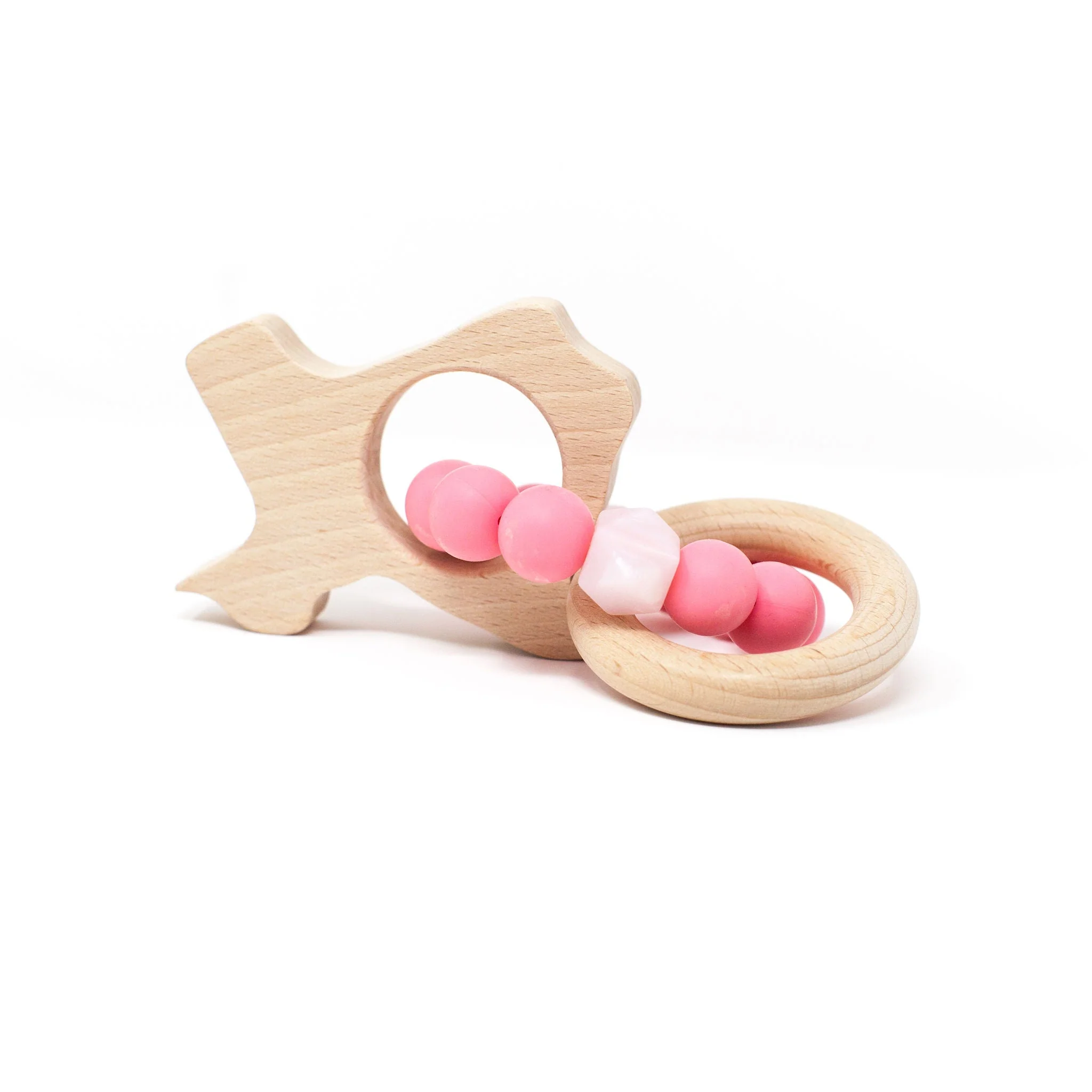 Three Hearts Texas Rattle - Beech Wood & Food Grade Silicone - Image 6
