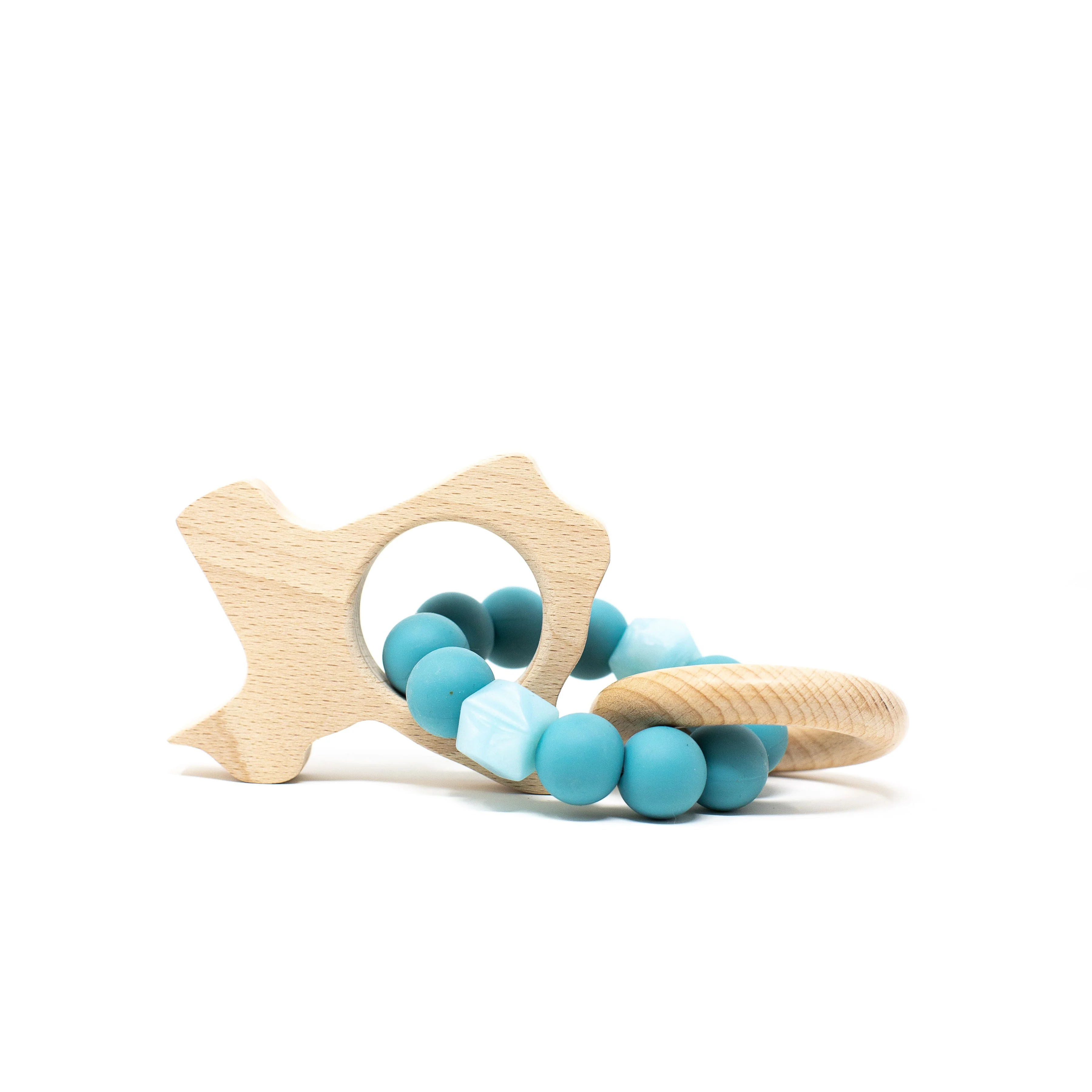 Three Hearts Texas Rattle - Beech Wood & Food Grade Silicone - Image 7
