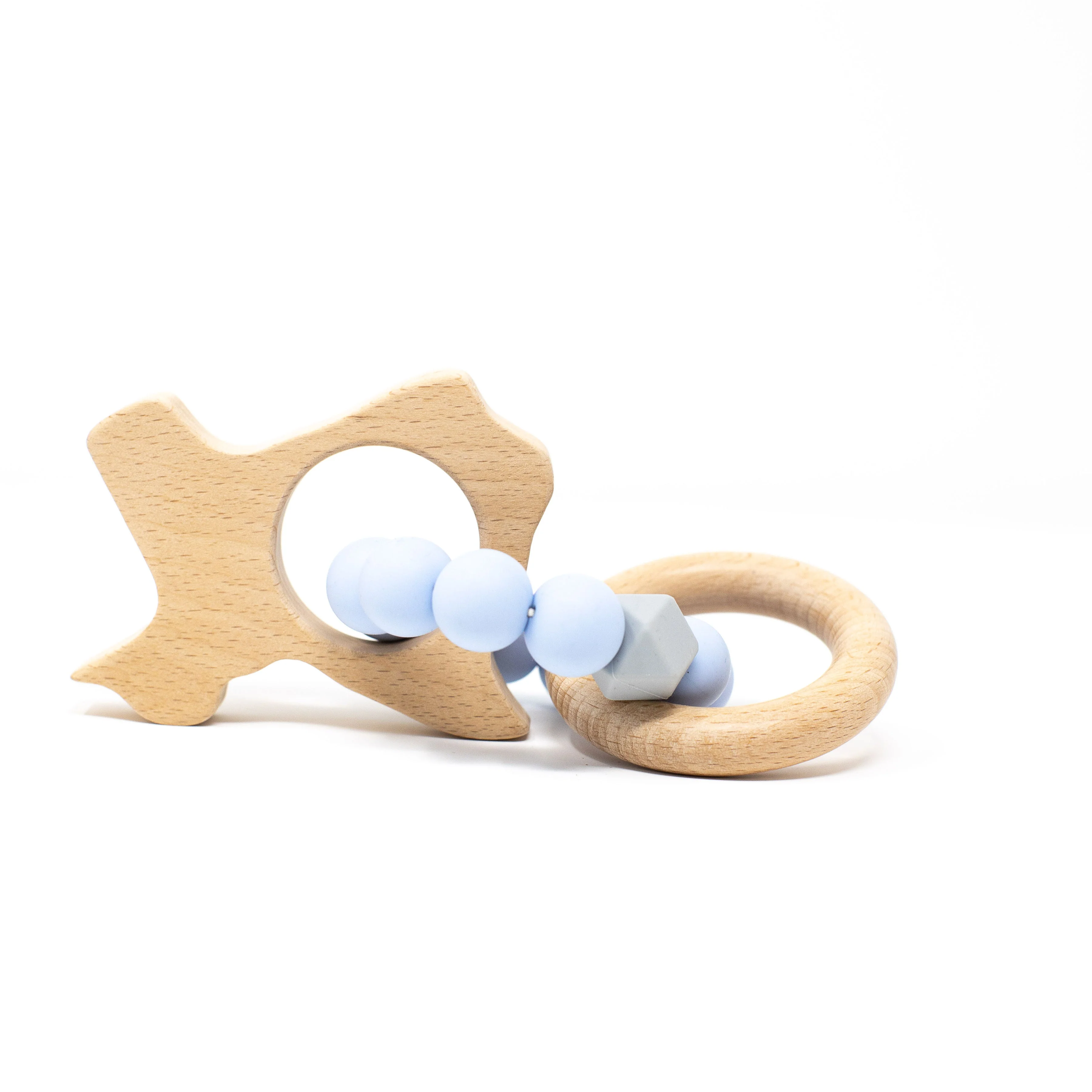 Three Hearts Texas Rattle - Beech Wood & Food Grade Silicone - Image 8
