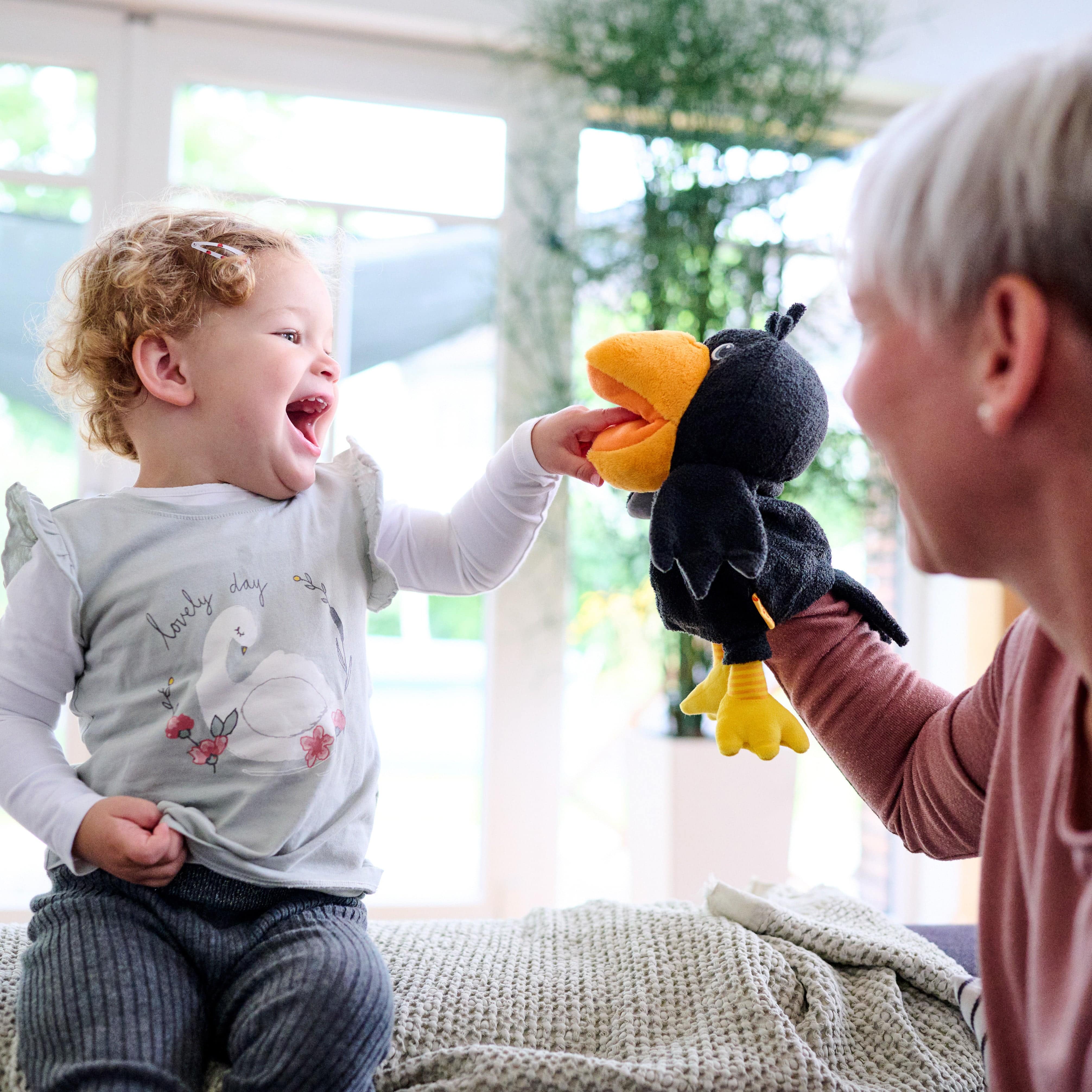 HABA Theo the Raven Glove Puppet - Image 2