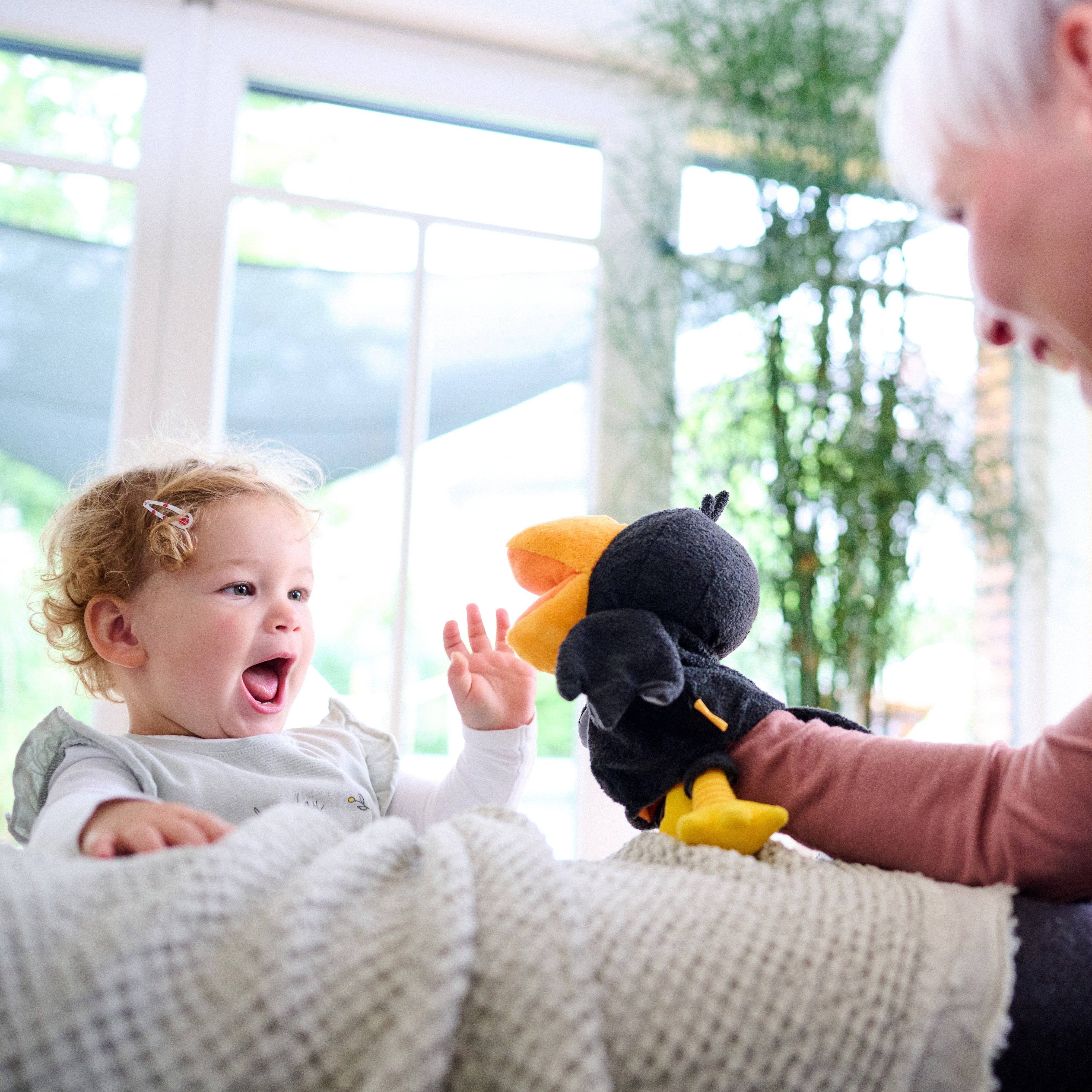 HABA Theo the Raven Glove Puppet - Image 5