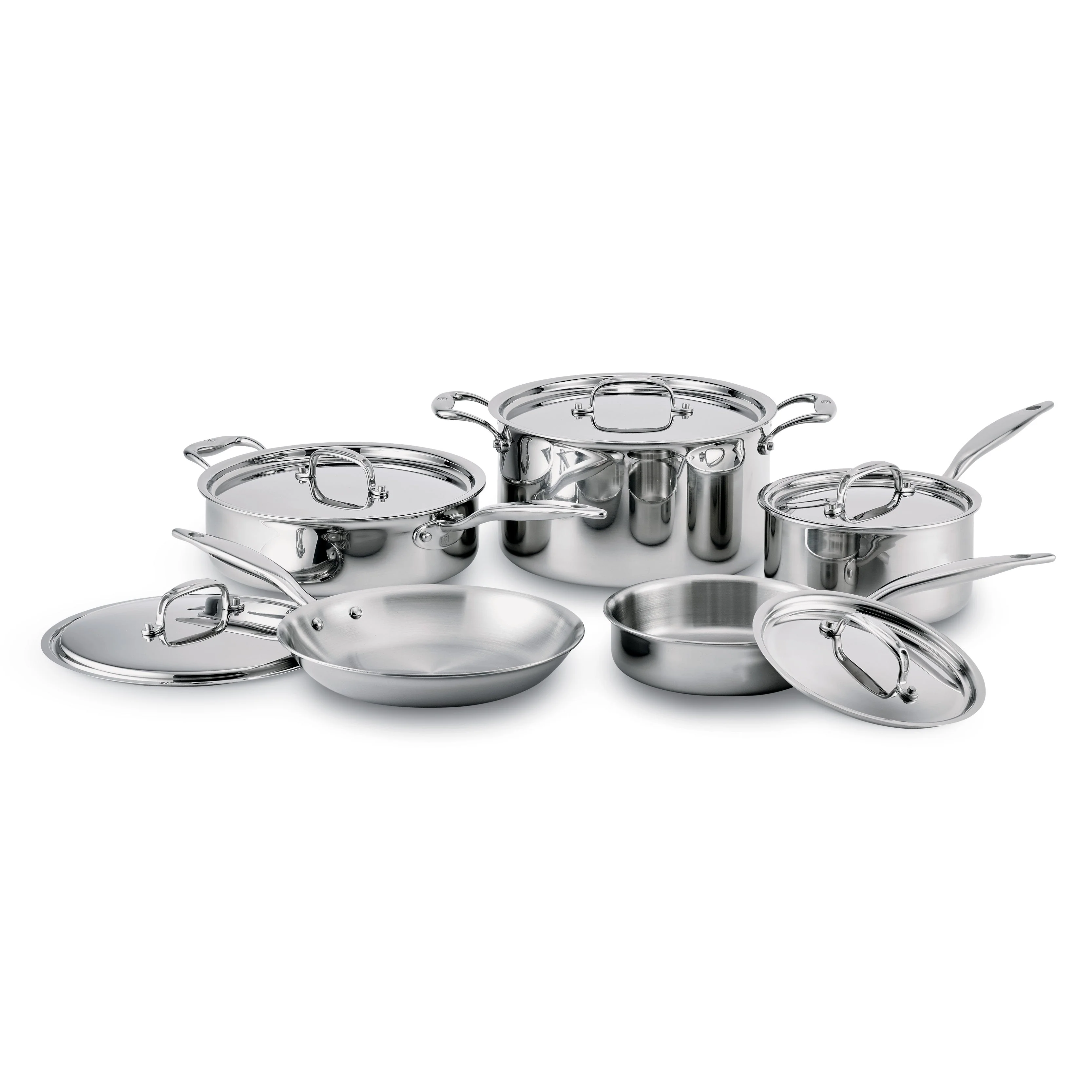 Heritage Steel Titanium Series 10 Piece Cookware Set