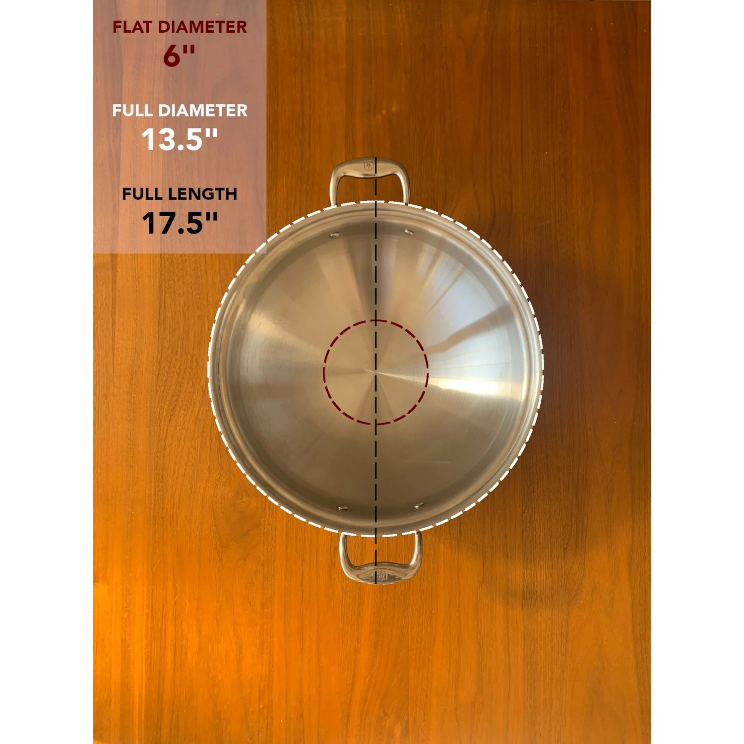 Heritage Steel Titanium Series 13.5" Wok - Image 3