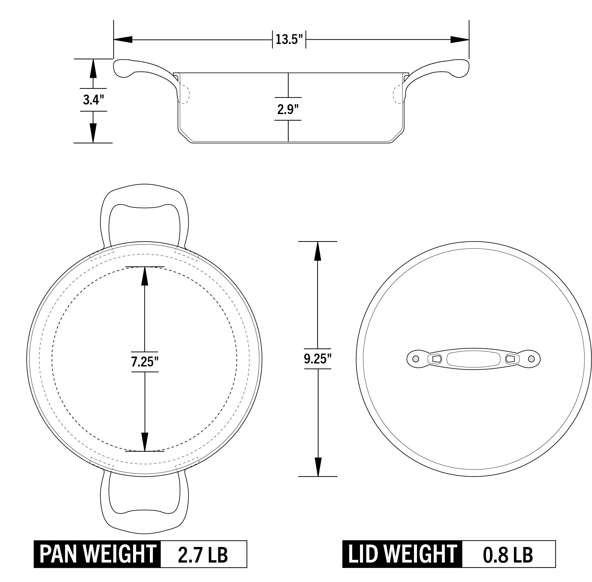 Heritage Steel Titanium Series 2.5 Quart Sauteuse with Lid - Image 3