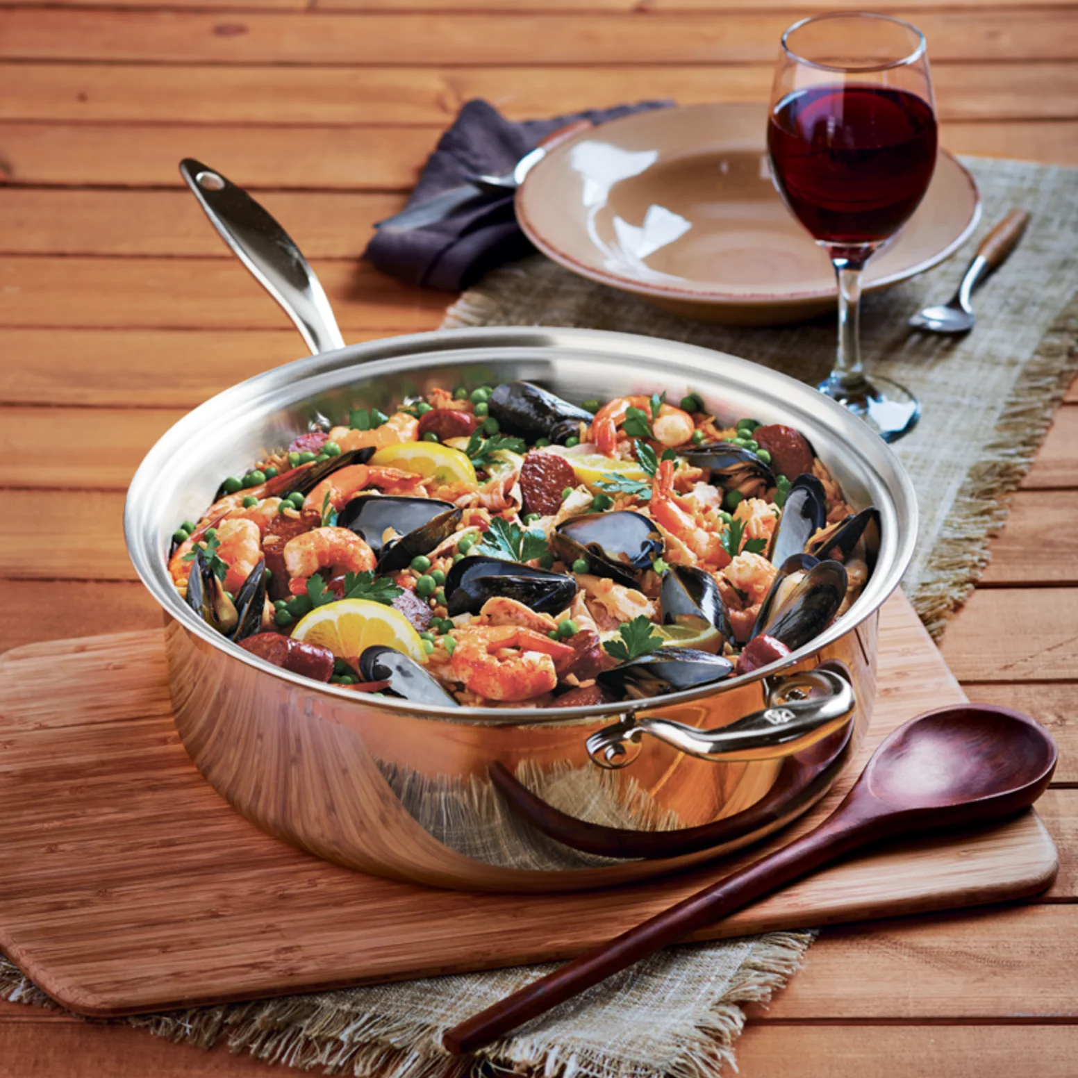 Heritage Steel Titanium Series 8 Quart Family Sauté with Lid - Image 2