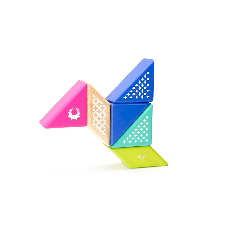 Tegu Travel Pals - Hummingbird Magnetic Wooden Blocks 6 pieces