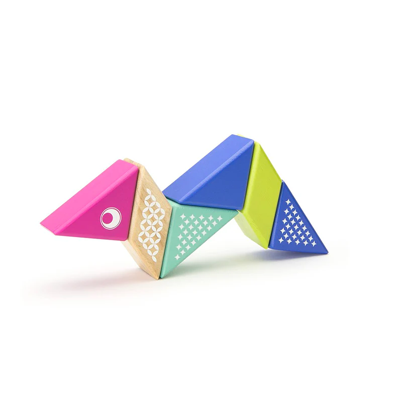 Tegu Travel Pals - Hummingbird Magnetic Wooden Blocks 6 pieces - Image 2