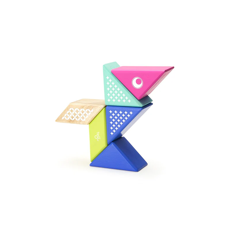Tegu Travel Pals - Hummingbird Magnetic Wooden Blocks 6 pieces - Image 4