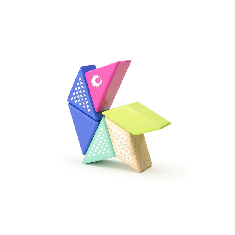 Tegu Travel Pals - Hummingbird Magnetic Wooden Blocks 6 pieces - Image 5