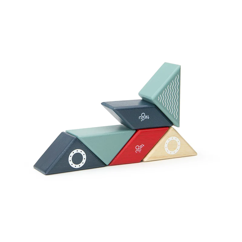 Tegu Travel Pals - Tugboat  Magnetic Wooden Blocks  6 pieces - Image 5