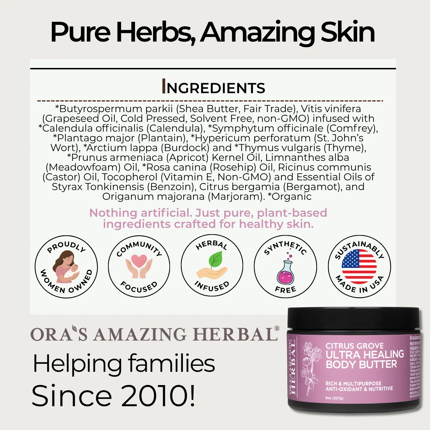 Ora's Amazing Herbal Ultra Healing Body Butter, Citrus Grove - Image 5