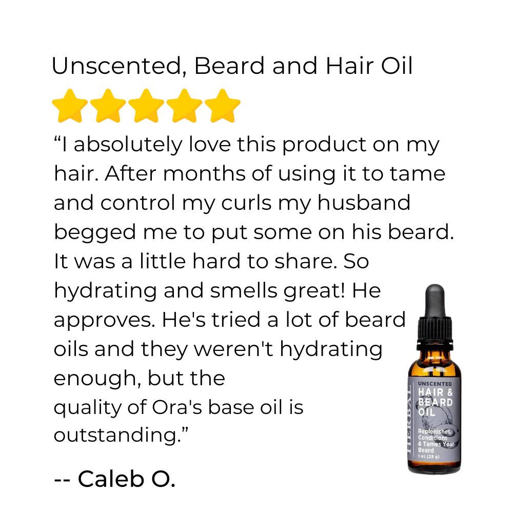 Ora's Amazing Herbal Unscented, Beard and Hair Oil - Image 3