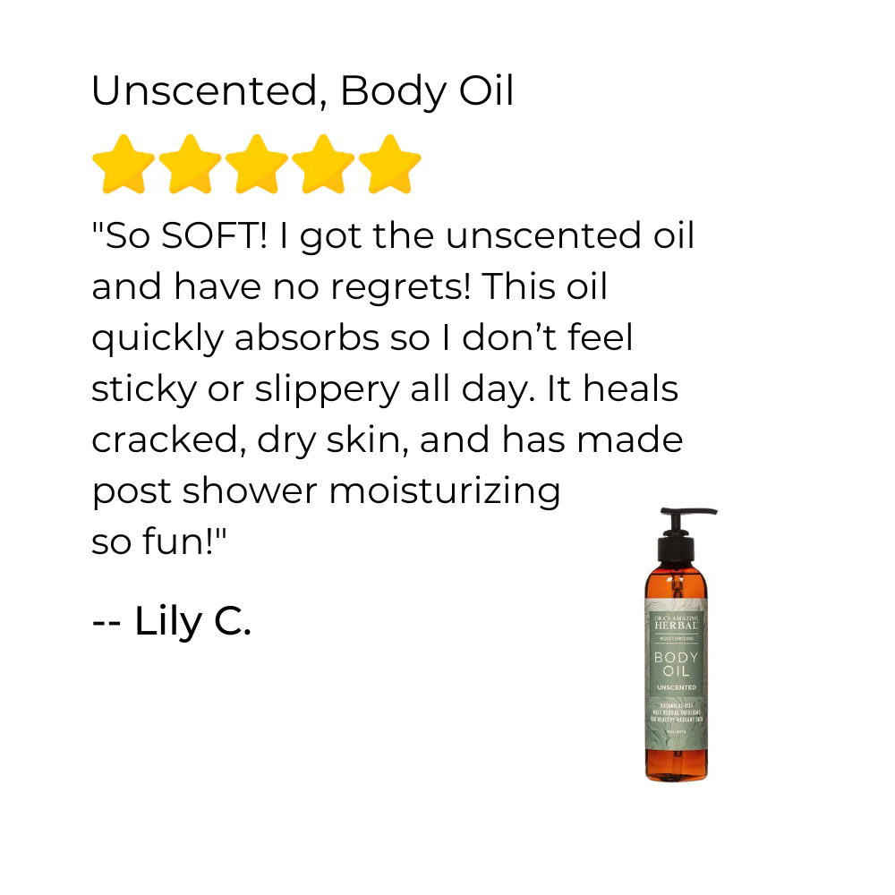 Ora's Amazing Herbal Unscented Body & Facial Cleansing Oil - Image 3
