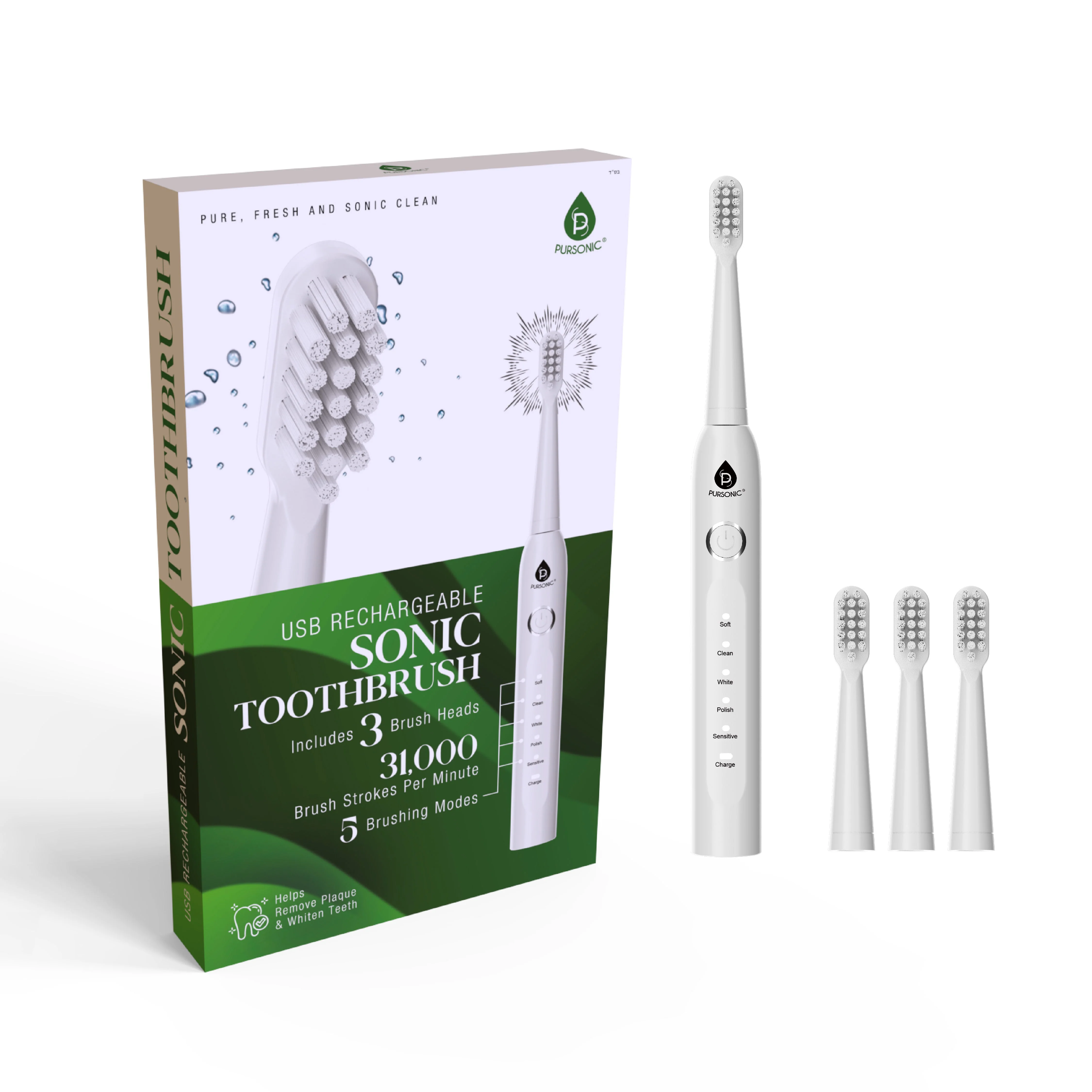 Pursonic USB Rechargeable Electric Toothbrush