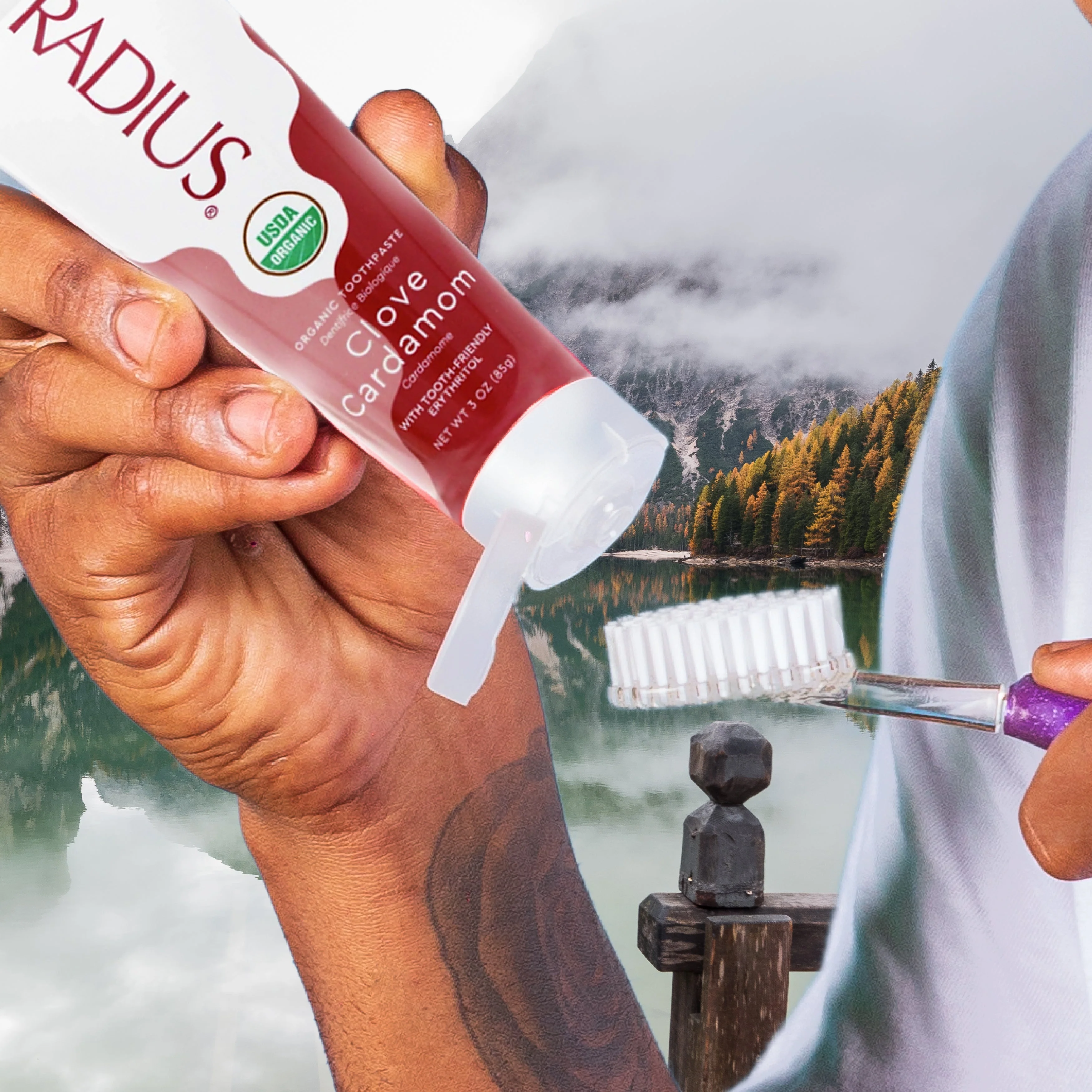 Radius USDA Organic Clove Cardamom Toothpaste - Image 4