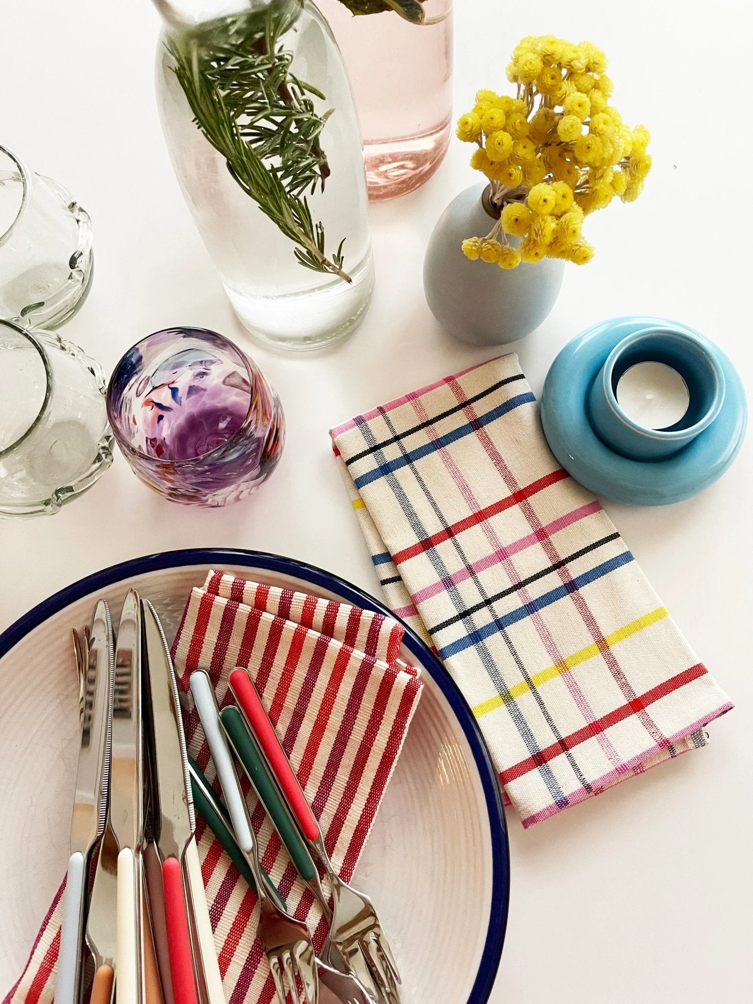 Archive New York Vera Plaid Napkin Set - Image 2