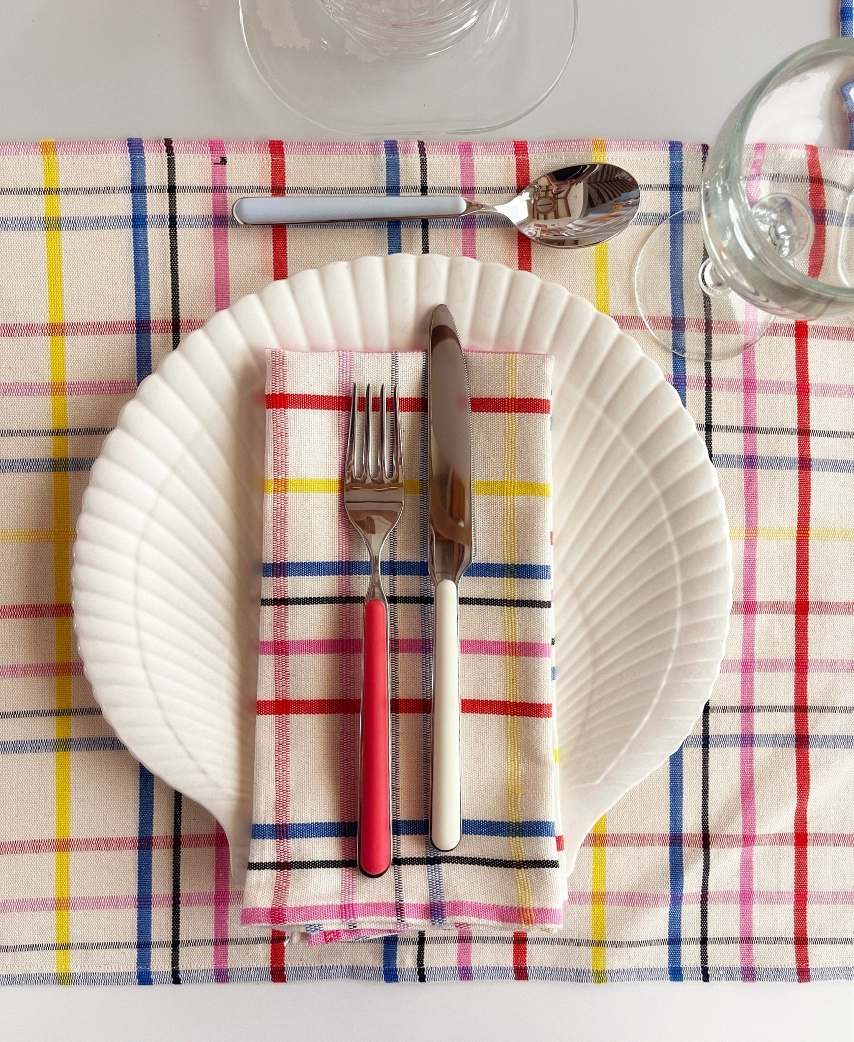 Archive New York Vera Plaid Placemat - Image 5