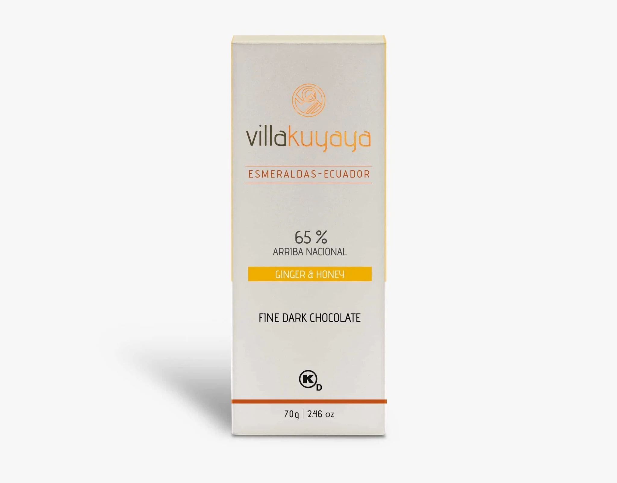 Villakuyaya Fine Dark Chocolate GINGER & HONEY 65% (10 Pack)
