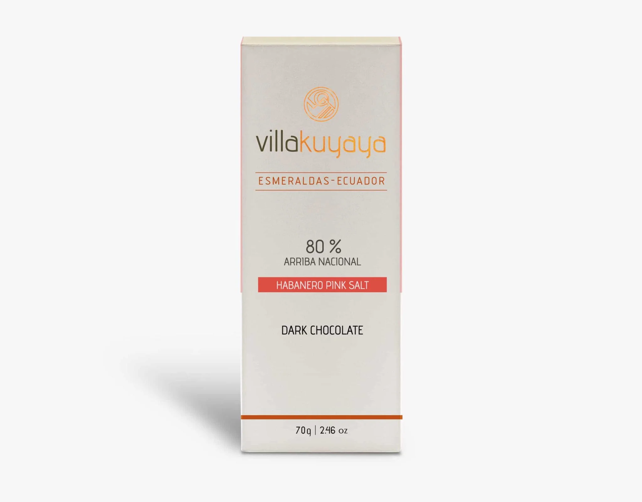 Villakuyaya Organic Dark Chocolate HABANERO PINK SALT 80% (10 Pack)