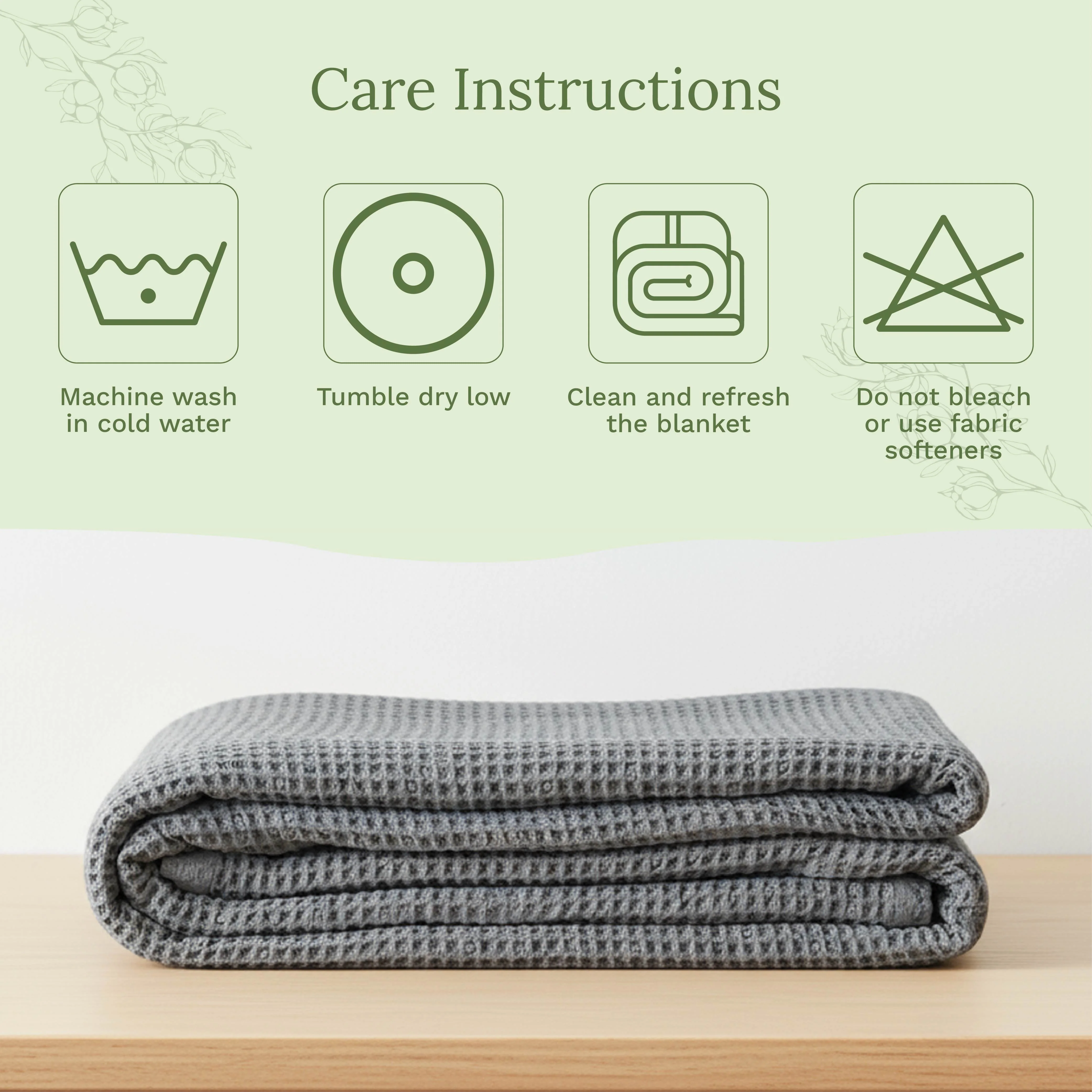 Organic Cotton Mart Waffle Weave Blanket - Image 21
