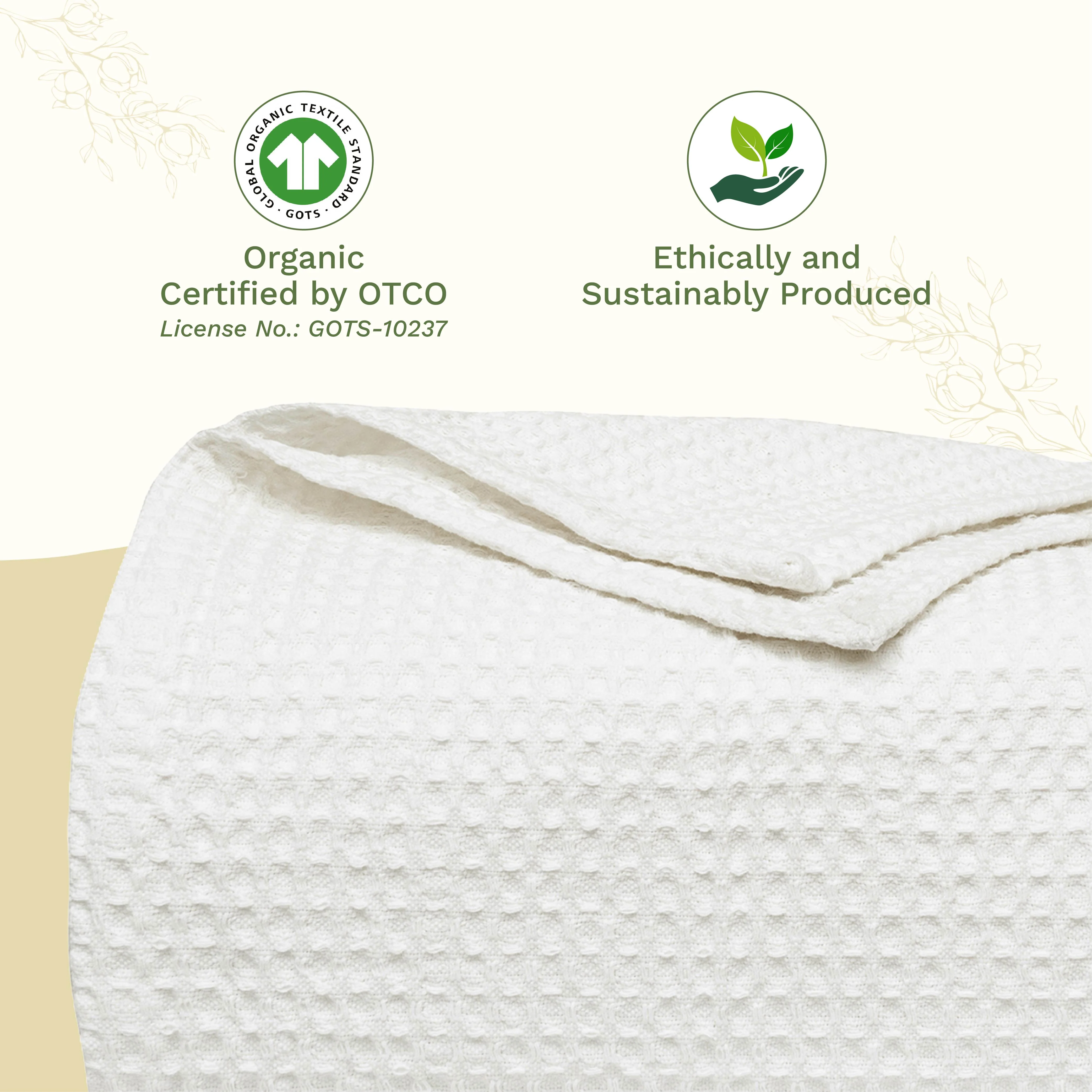 Organic Cotton Mart Waffle Weave Blanket - Image 24