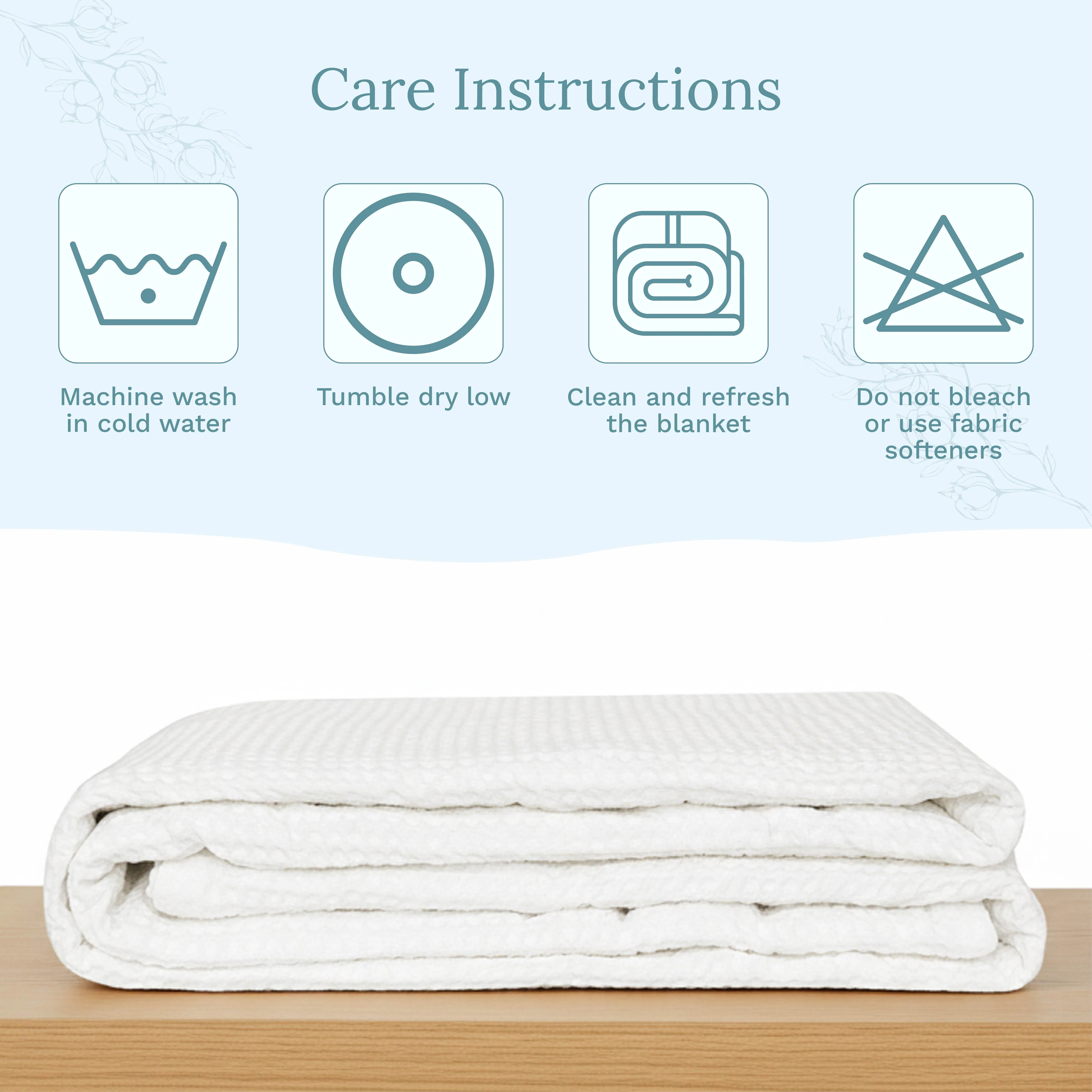 Organic Cotton Mart Waffle Weave Blanket - Image 28