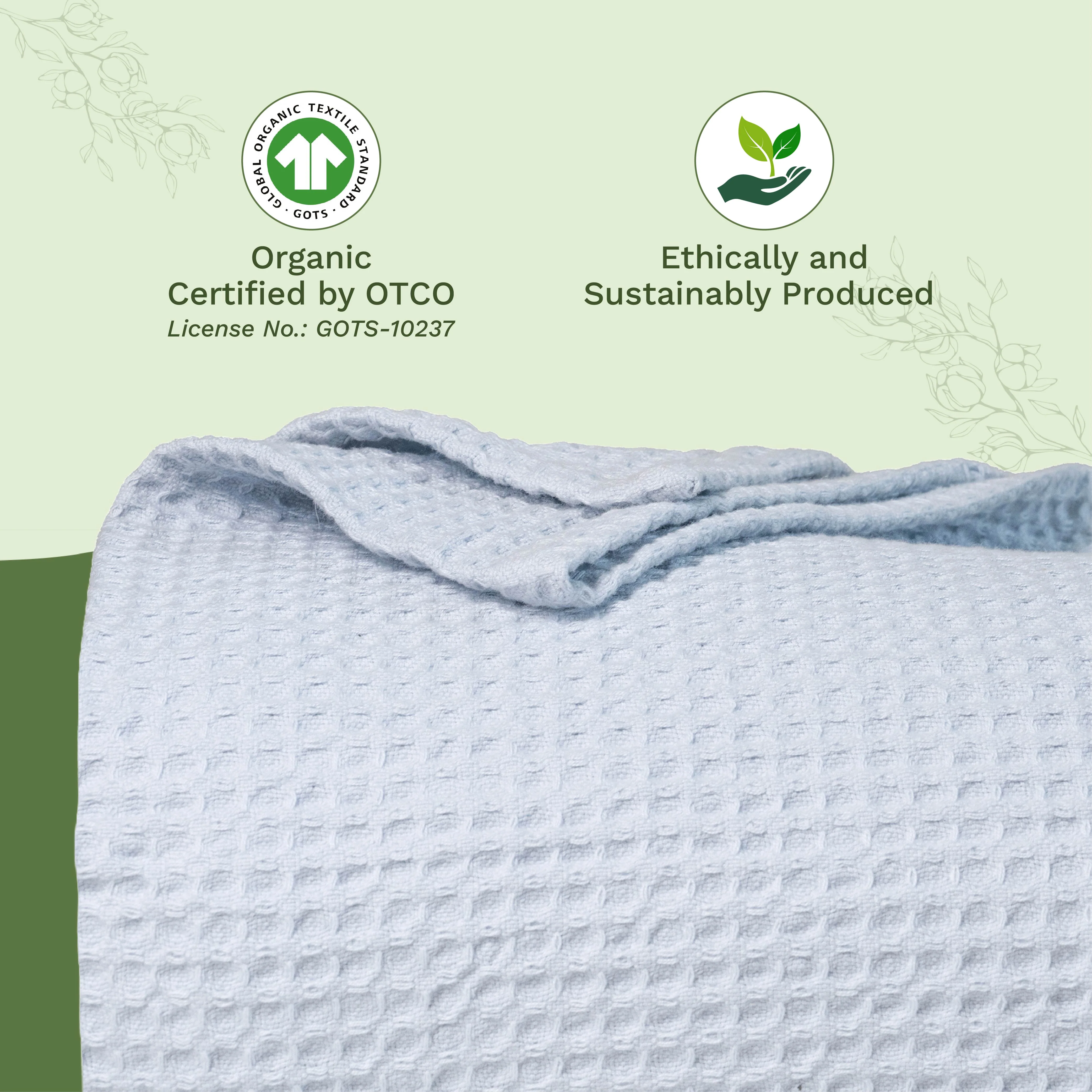 Organic Cotton Mart Waffle Weave Blanket - Image 31