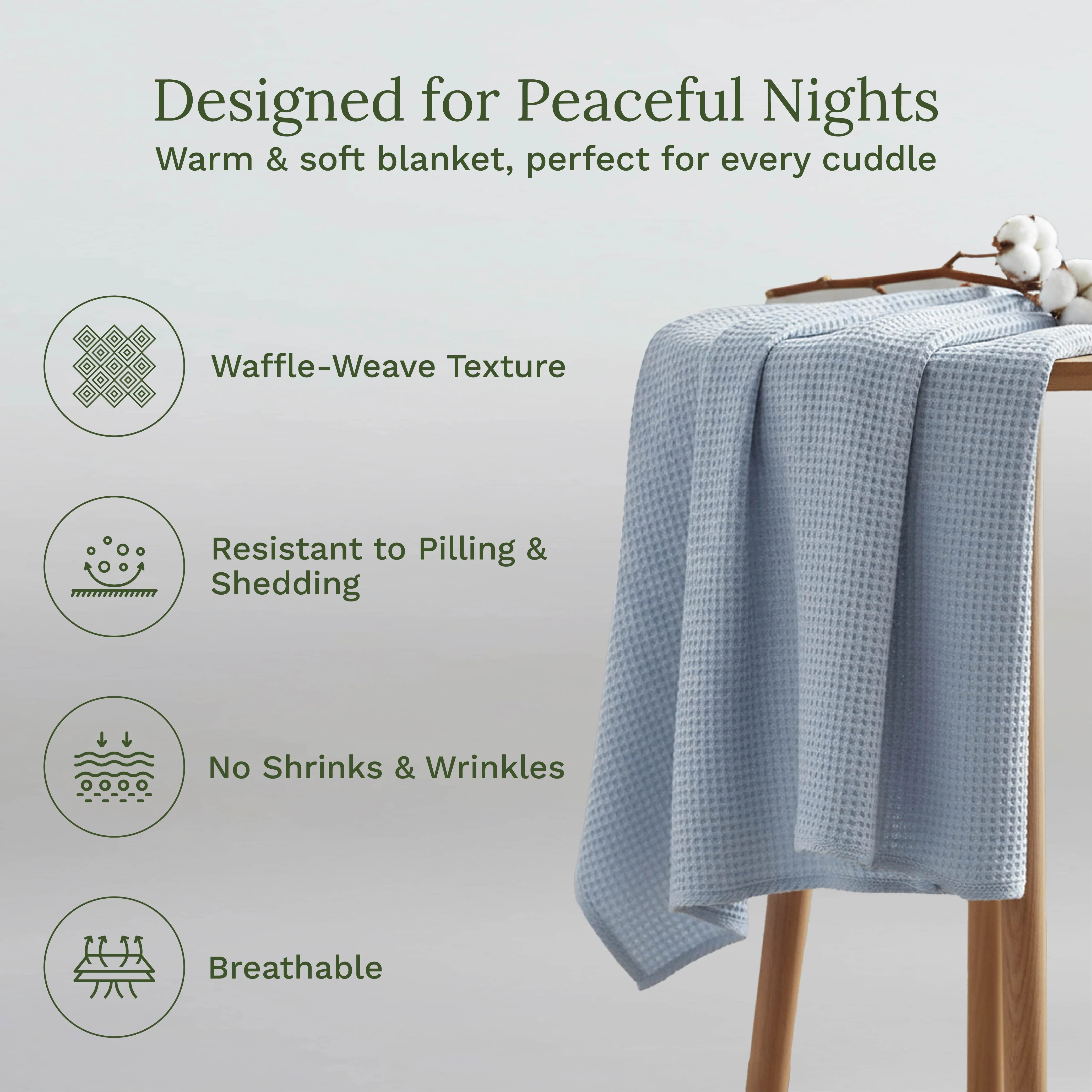 Organic Cotton Mart Waffle Weave Blanket - Image 32