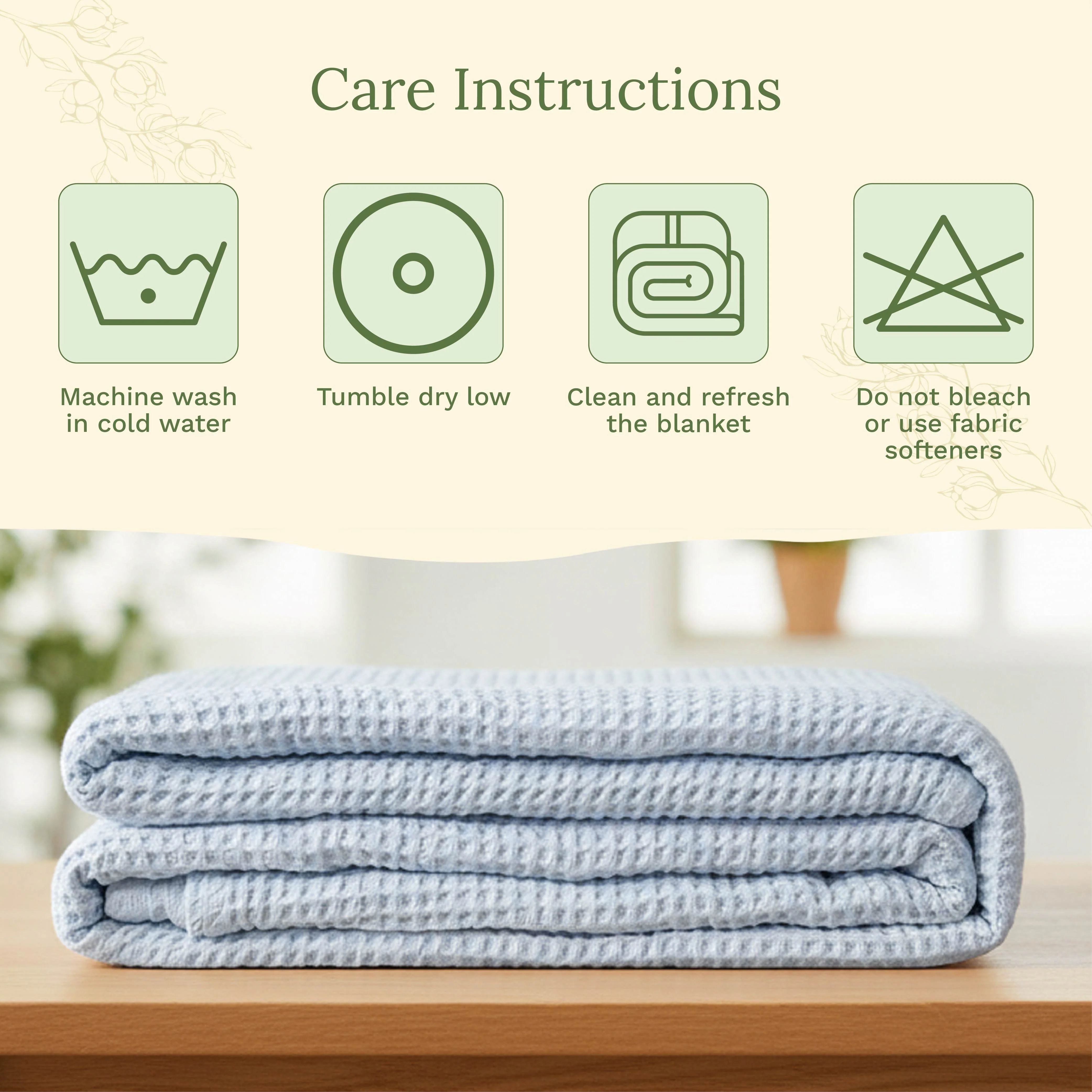 Organic Cotton Mart Waffle Weave Blanket - Image 35