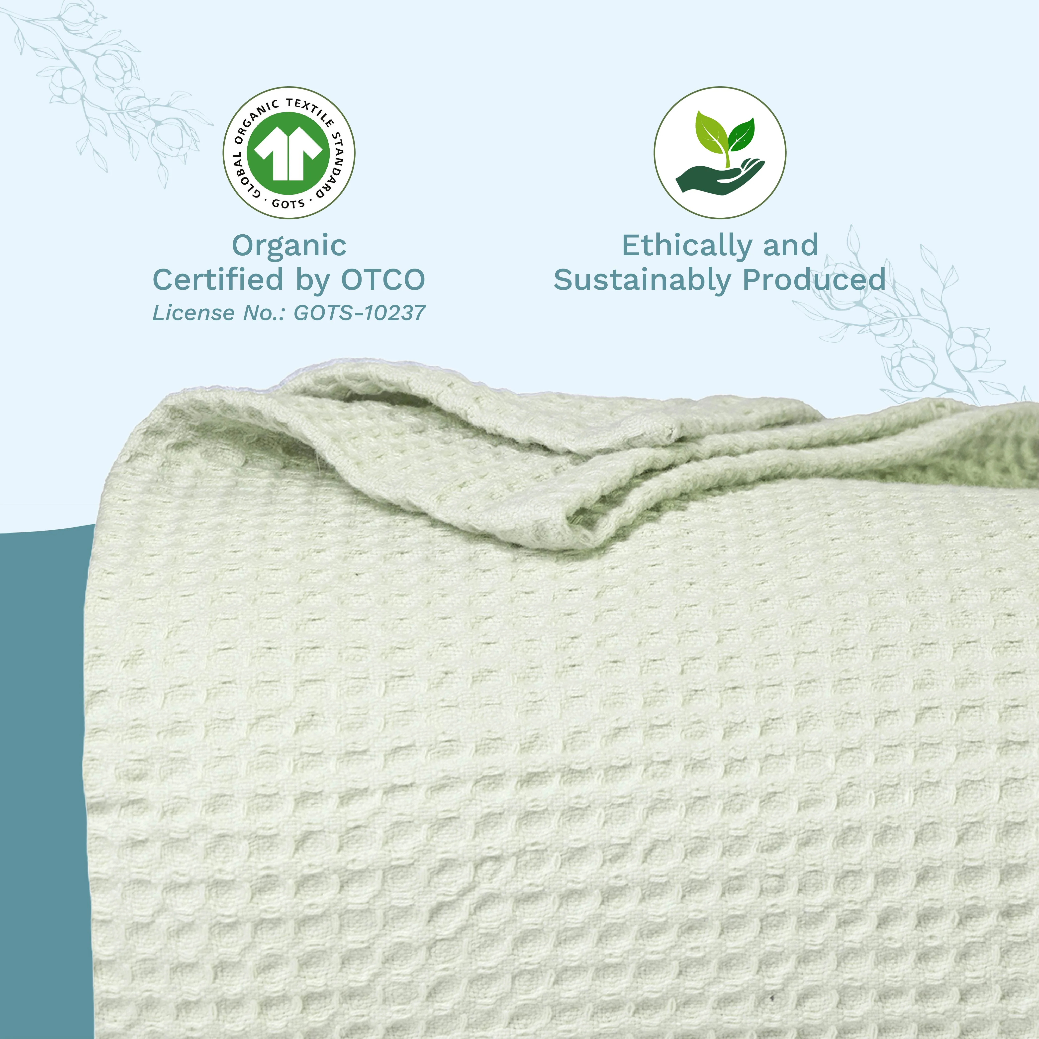 Organic Cotton Mart Waffle Weave Blanket - Image 38