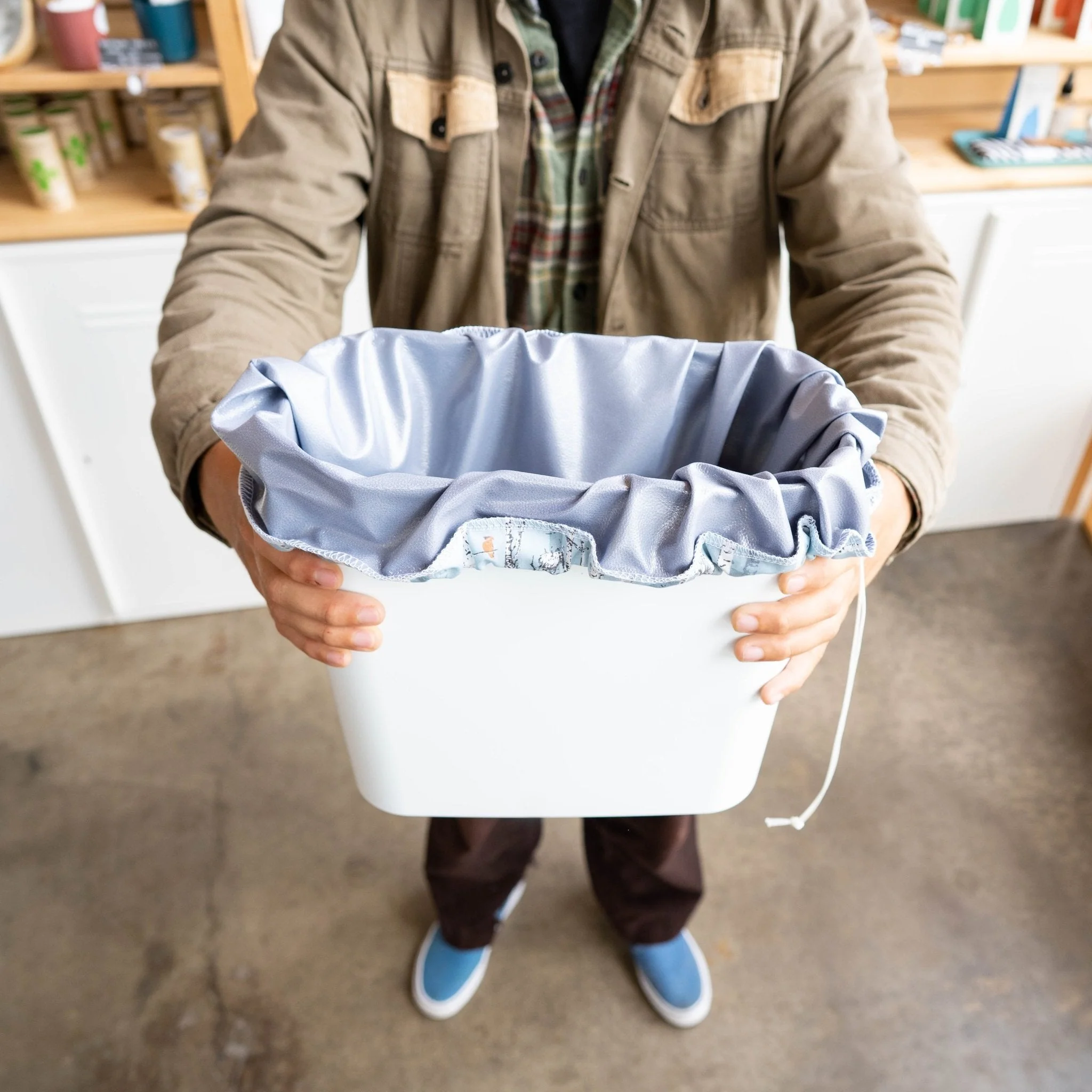 Washable Pail Liner: Reusable Trash/Recycling Bag - Image 9