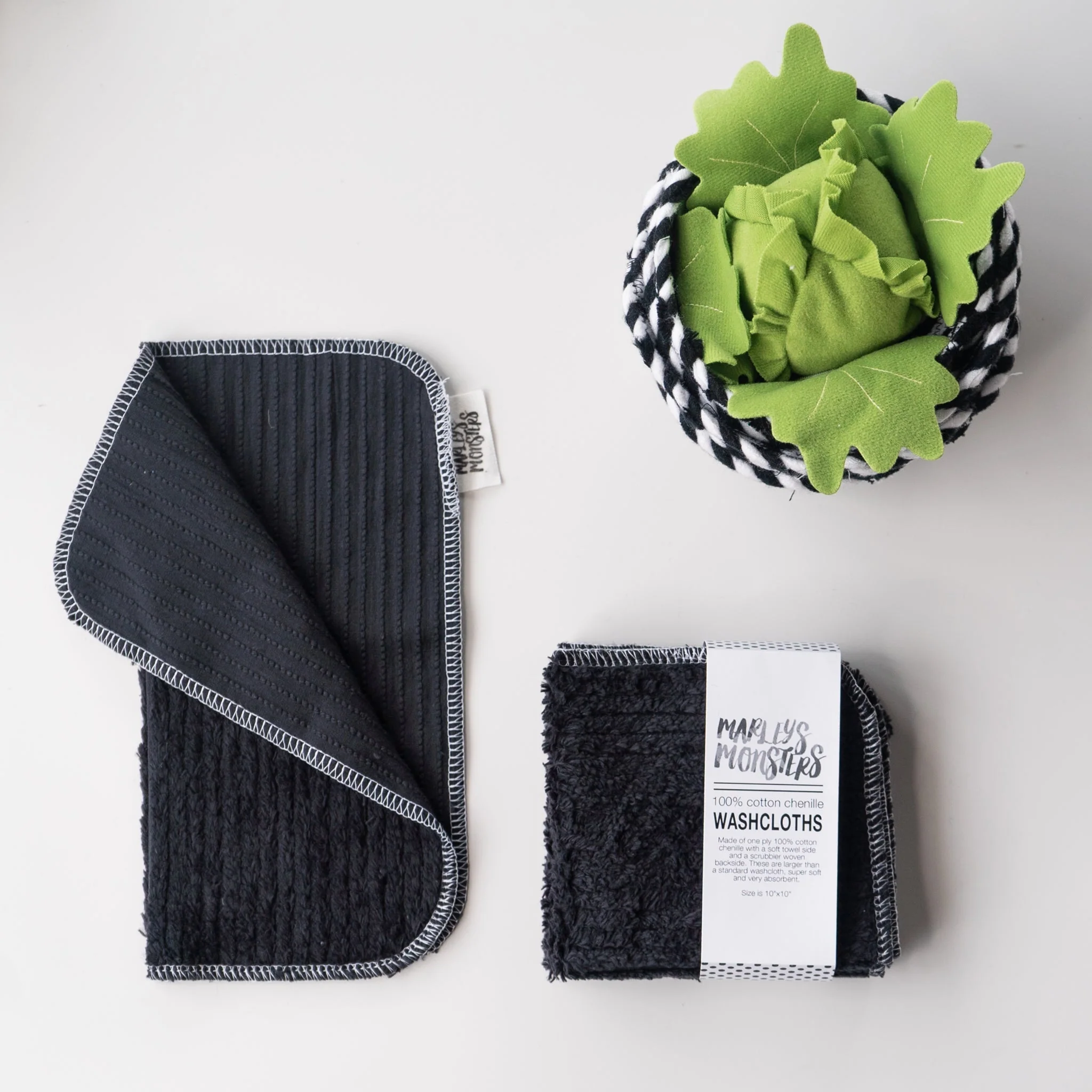 Washcloths: Cotton Chenille - 4 Count Pack - Image 3