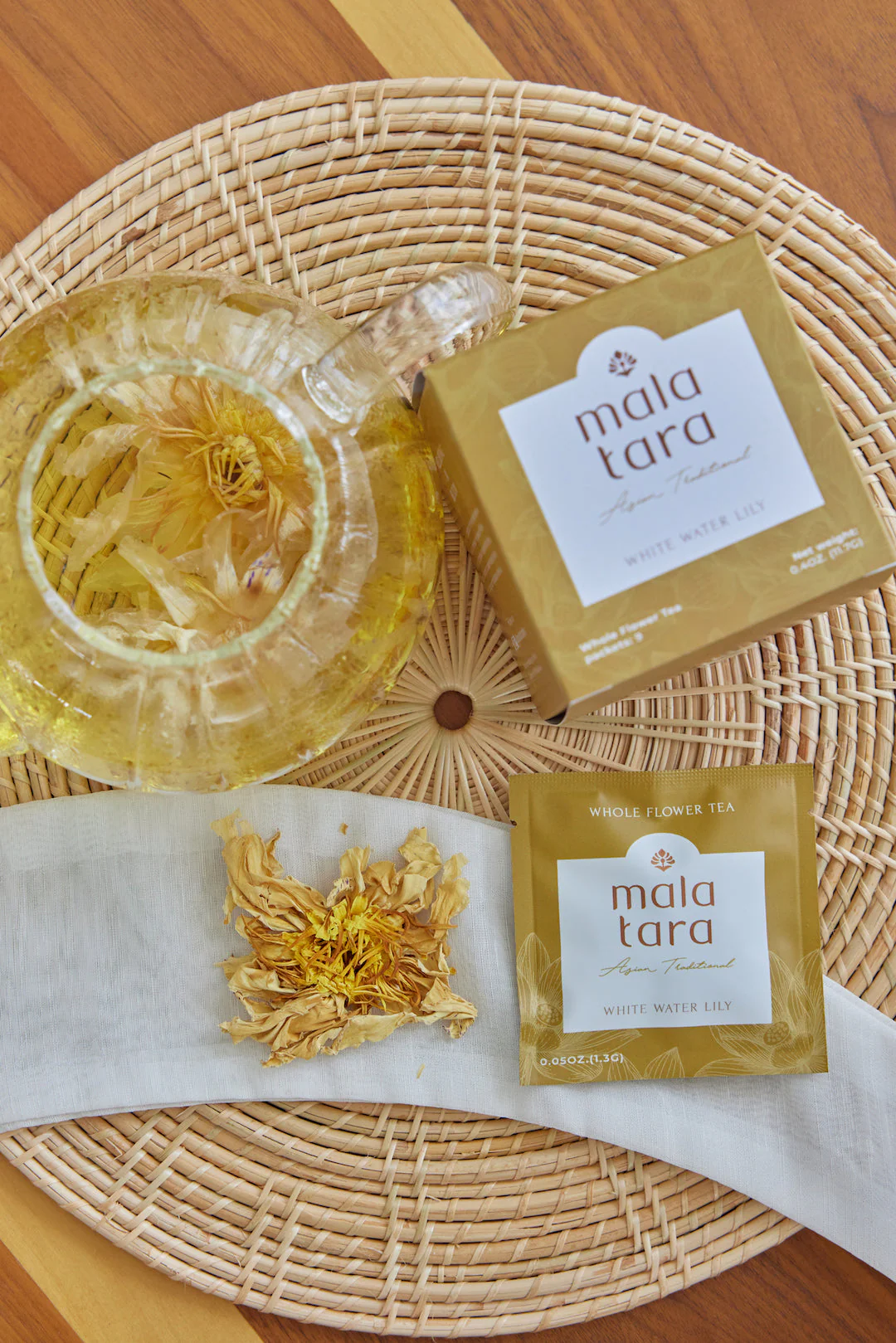 Mala Tara Water Lily Whole Flower Tea Box - Image 2