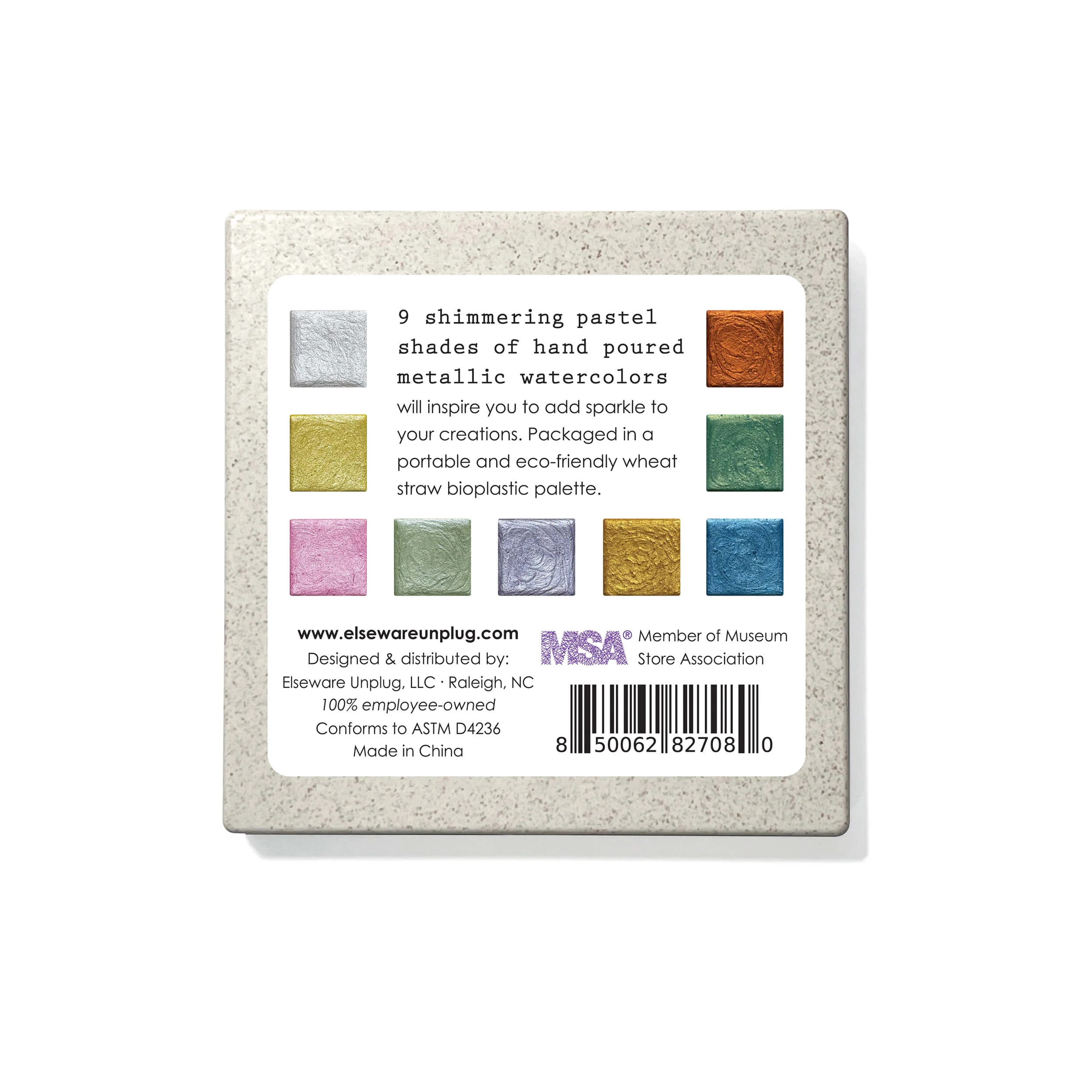 Elseware Unplug Watercolor Essentials Bundle | Bamboo Case, Metallics, & Paper Pad - Image 6