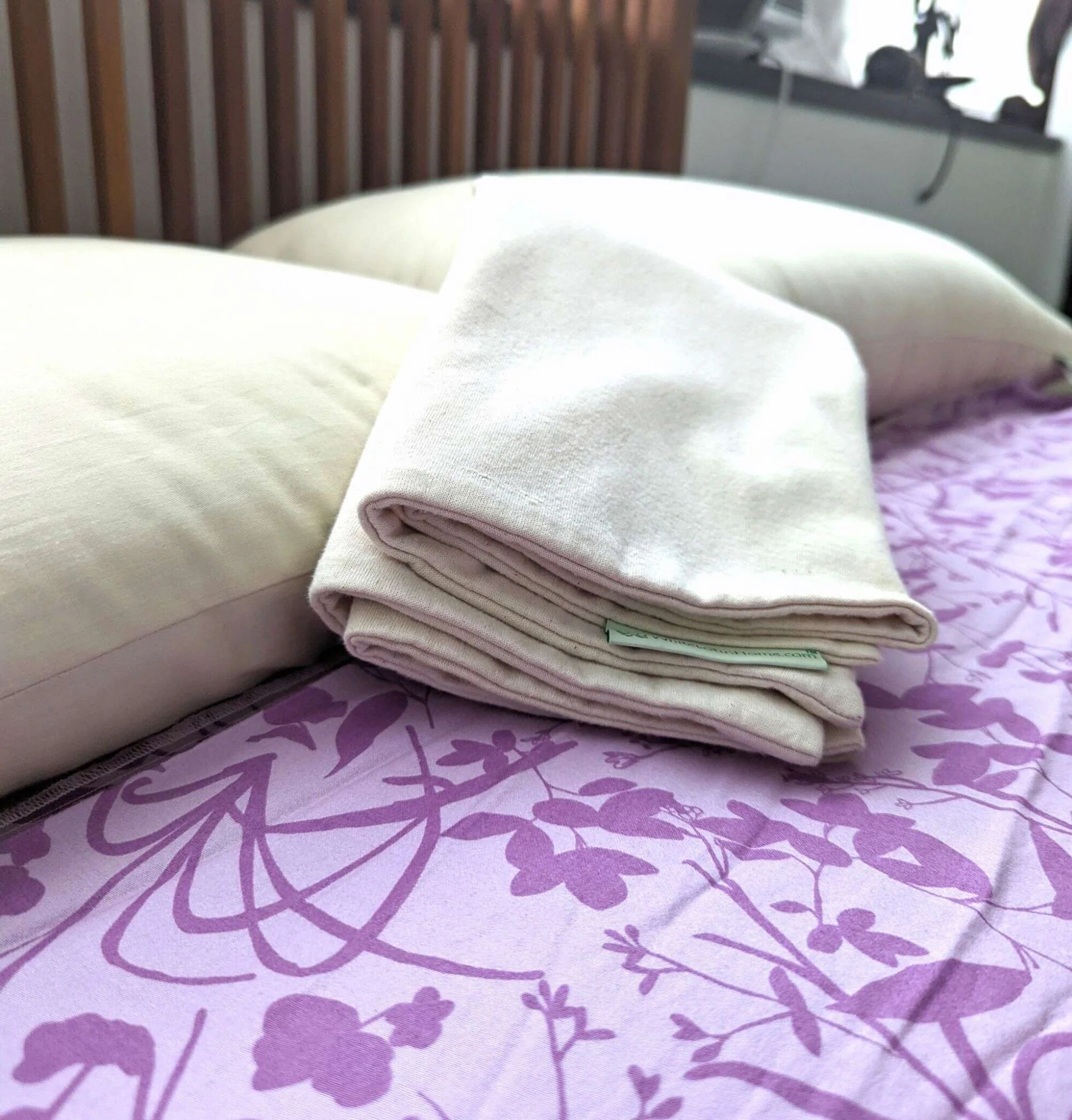 White Lotus Organic Cotton Crib and Toddler Waterproof Mattress Protector - Image 5