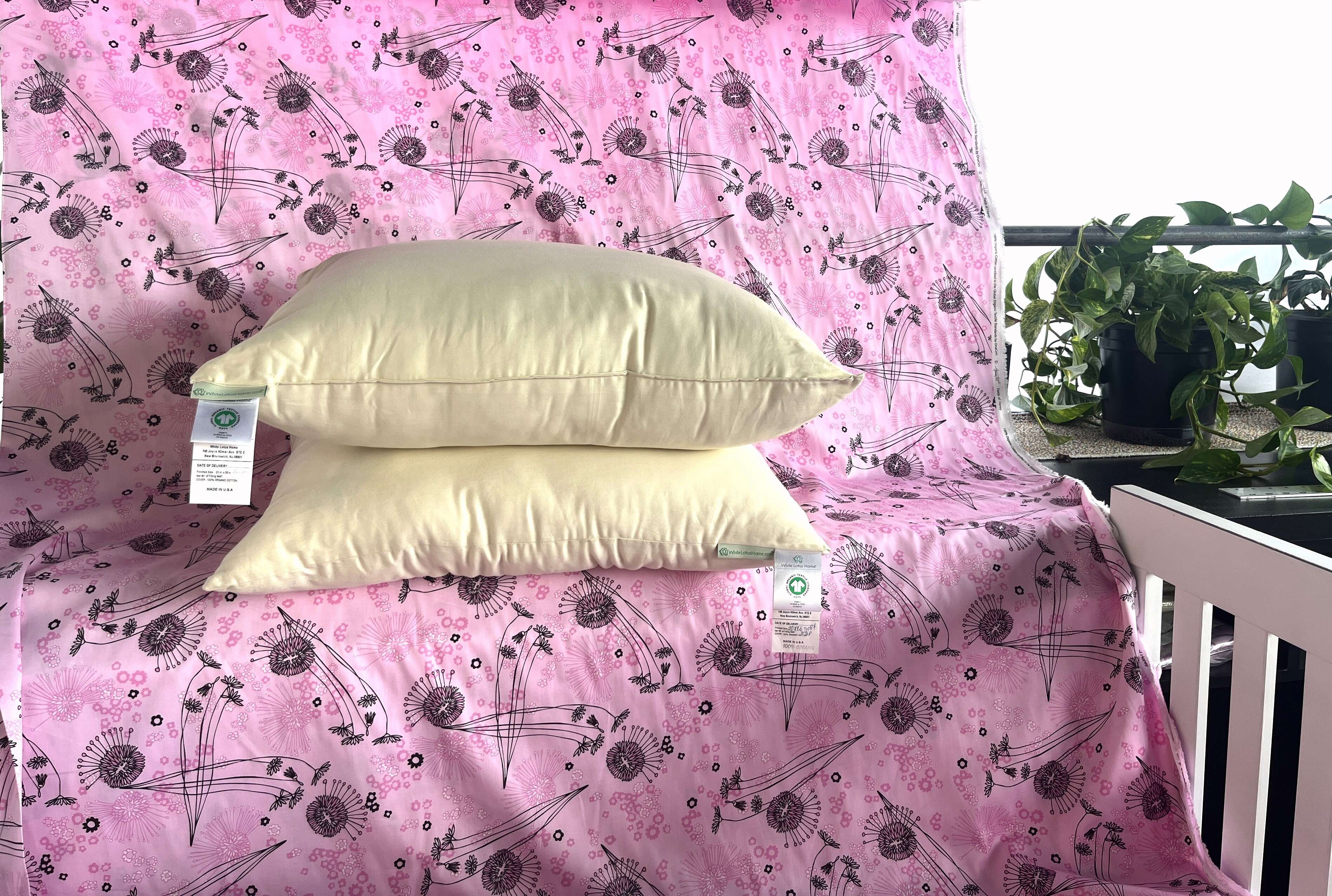 White Lotus Organic Cotton Sleep Pillows - Image 3