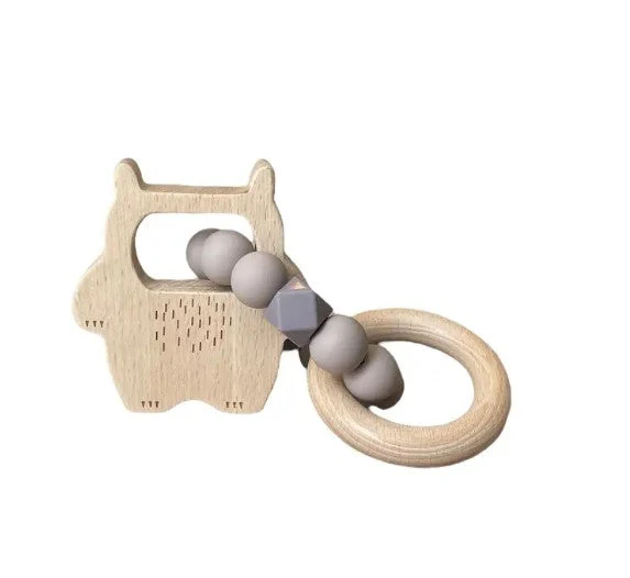 Three Hearts Wild Thing Rattle - BPA Free Silicone - Image 11