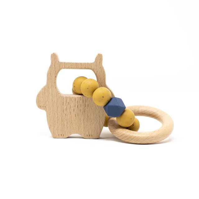 Three Hearts Wild Thing Rattle - BPA Free Silicone - Image 6