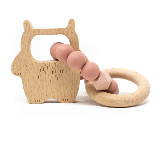 Three Hearts Wild Thing Rattle - BPA Free Silicone - Image 7