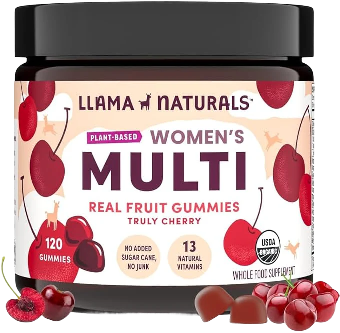 Llama Naturals Womens Multivitamin Gummies, Cherry (120 ct)